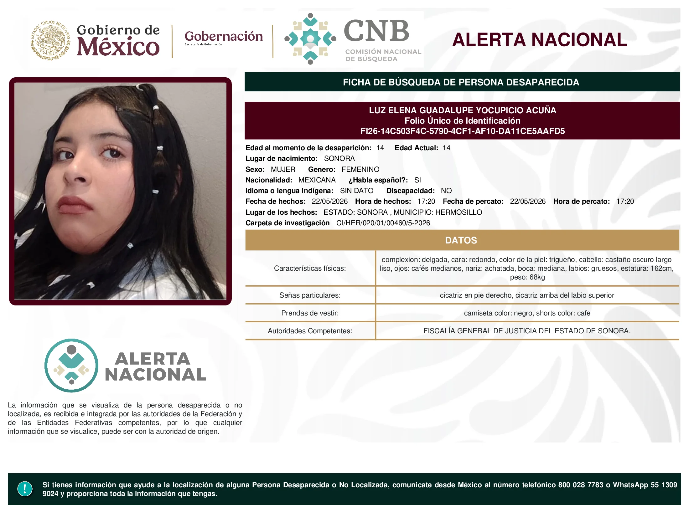 Luz Elena Guadalupe Yocupicio Acuña
