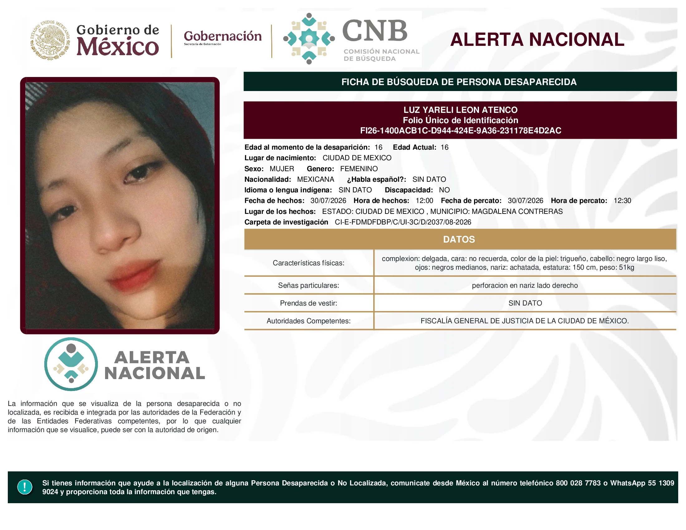 Luz Yareli Leon Atenco
