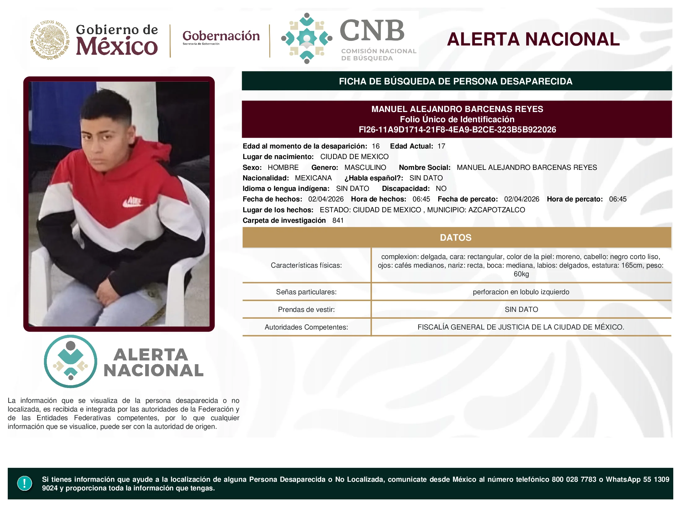 Manuel Alejandro Barcenas Reyes