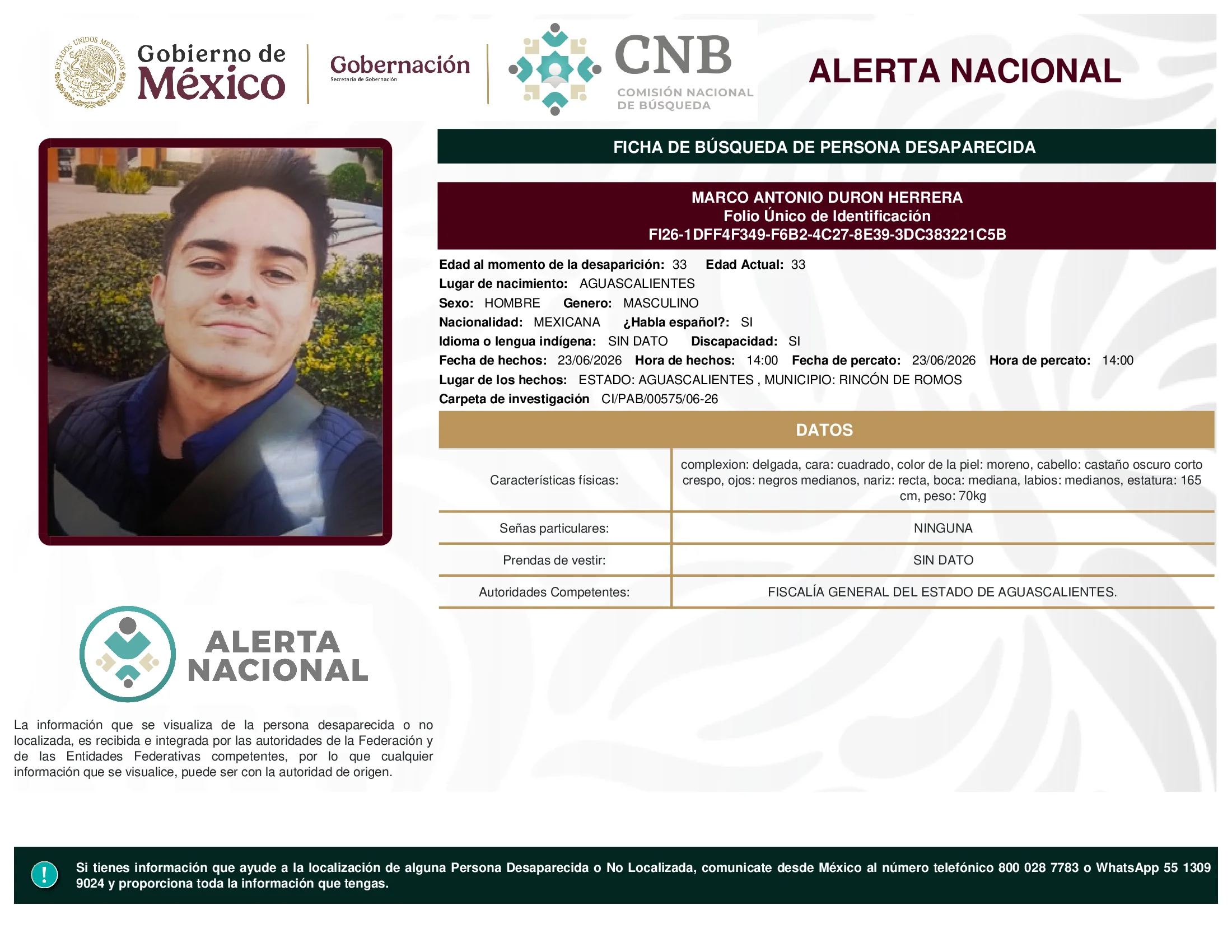 Marco Antonio Duron Herrera