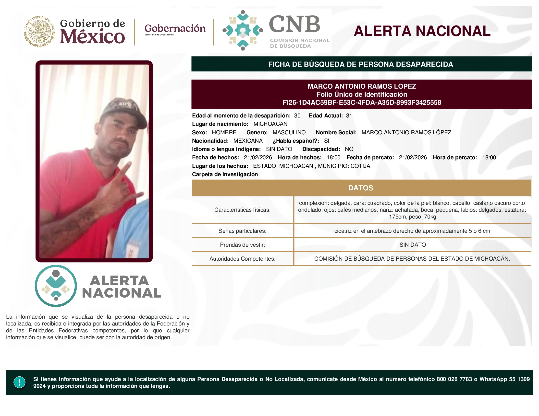 Marco Antonio Ramos Lopez