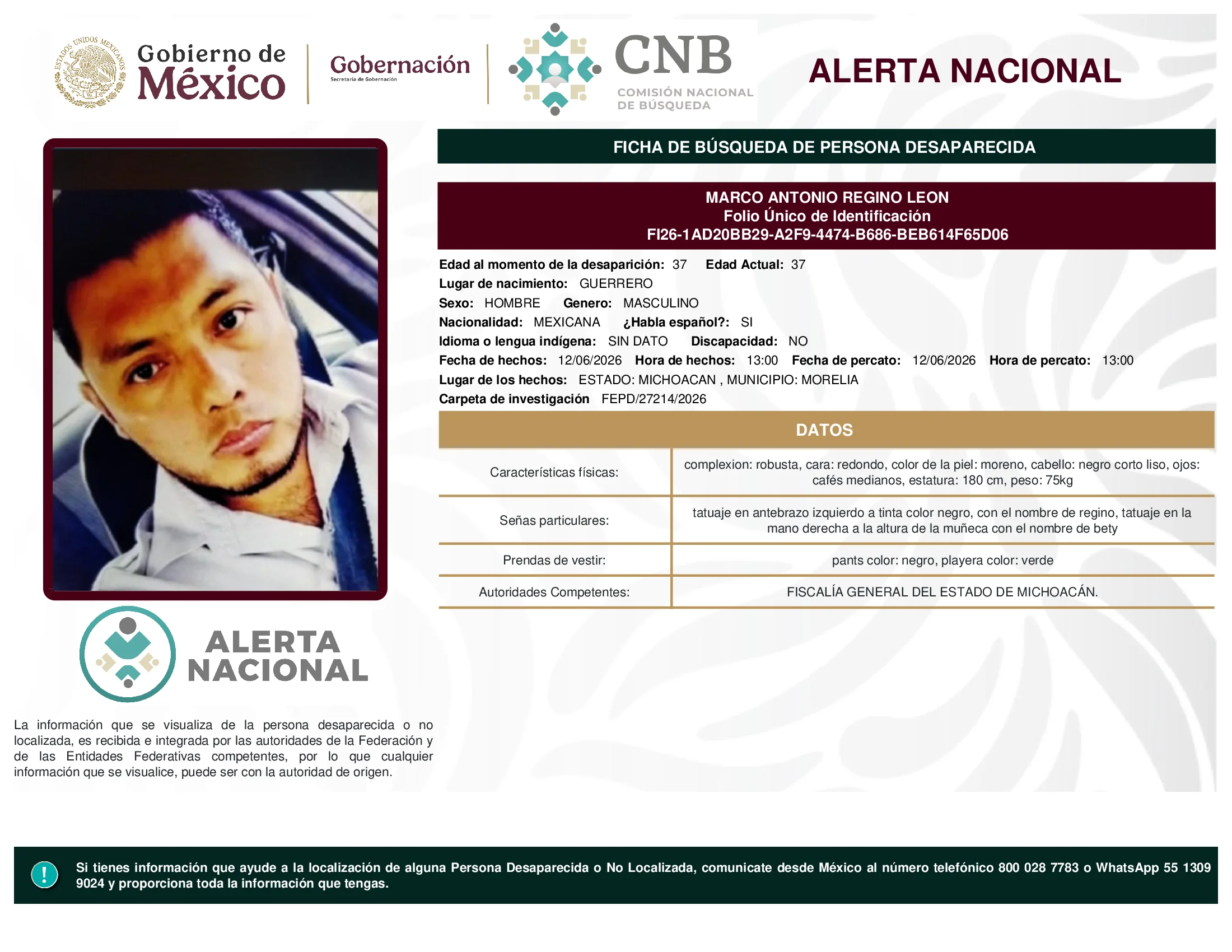 Marco Antonio Regino Leon