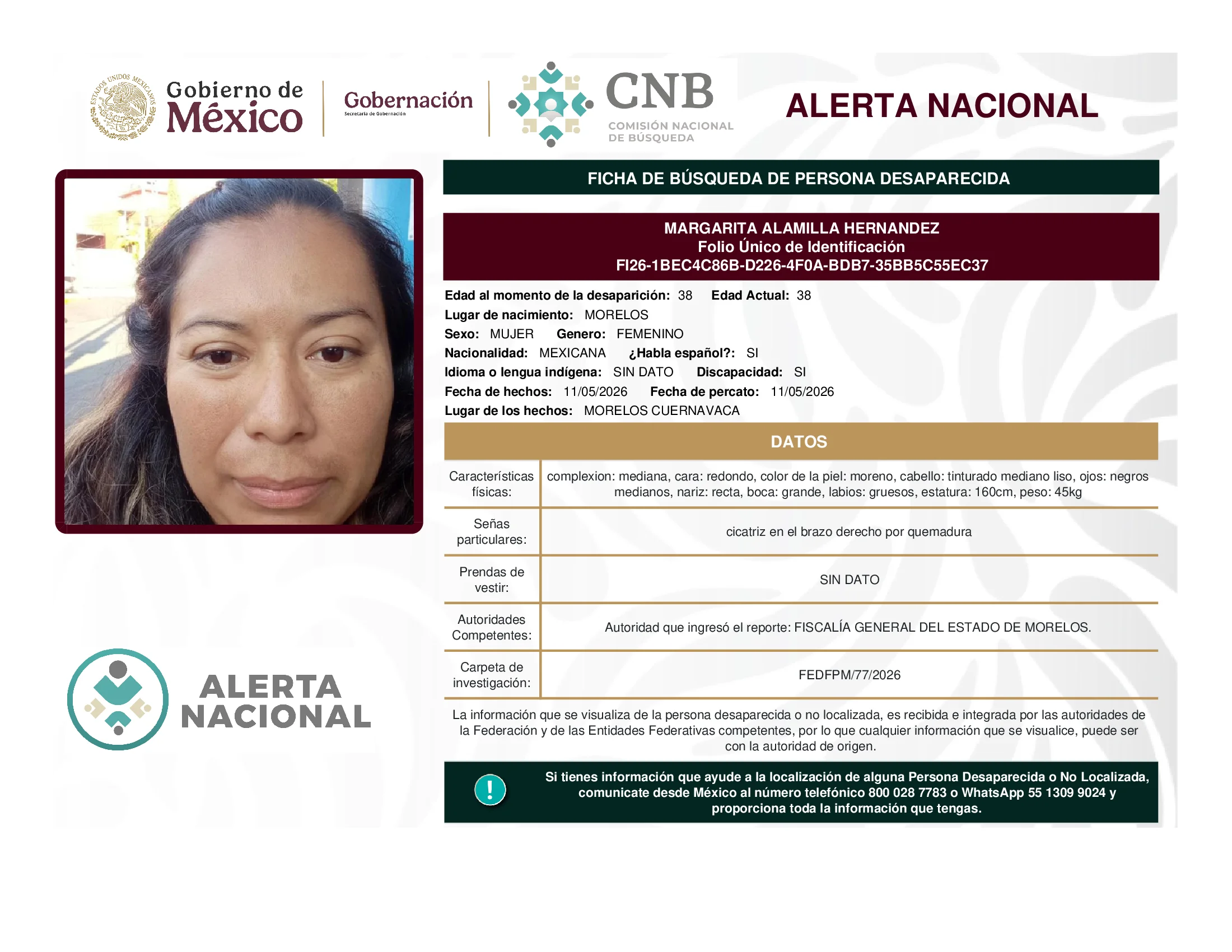 Margarita Alamilla Hernandez