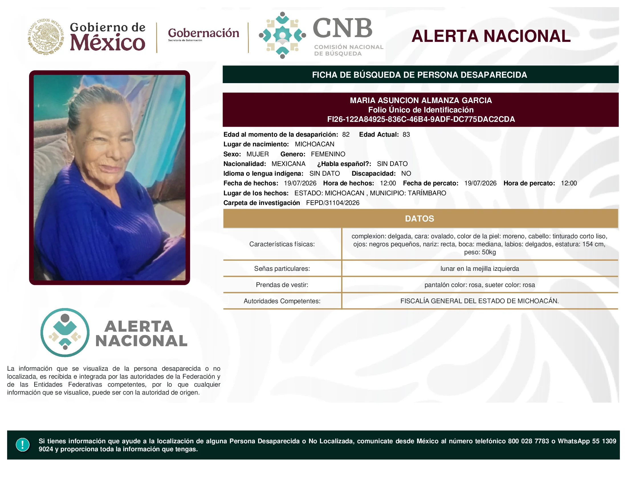 Maria Asuncion Almanza Garcia