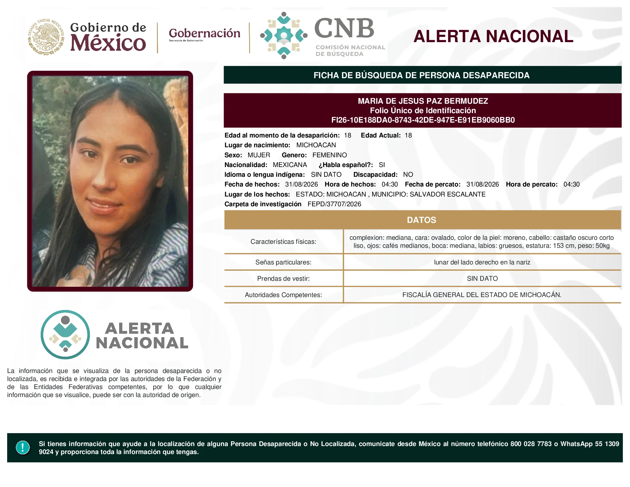 Maria De Jesus Paz Bermudez