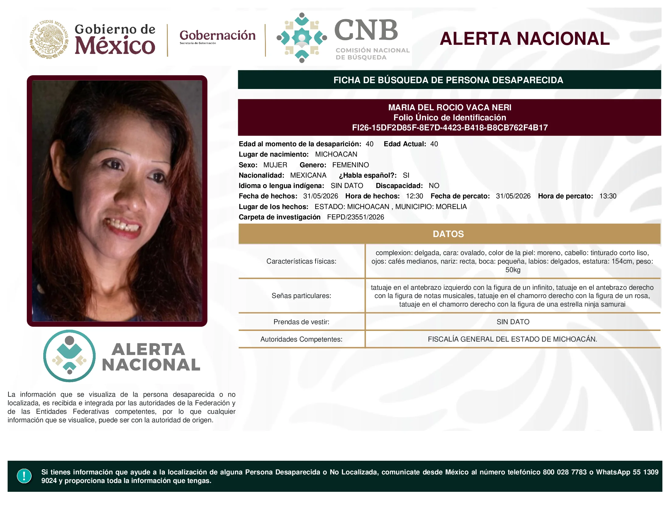 Maria Del Rocio Vaca Neri