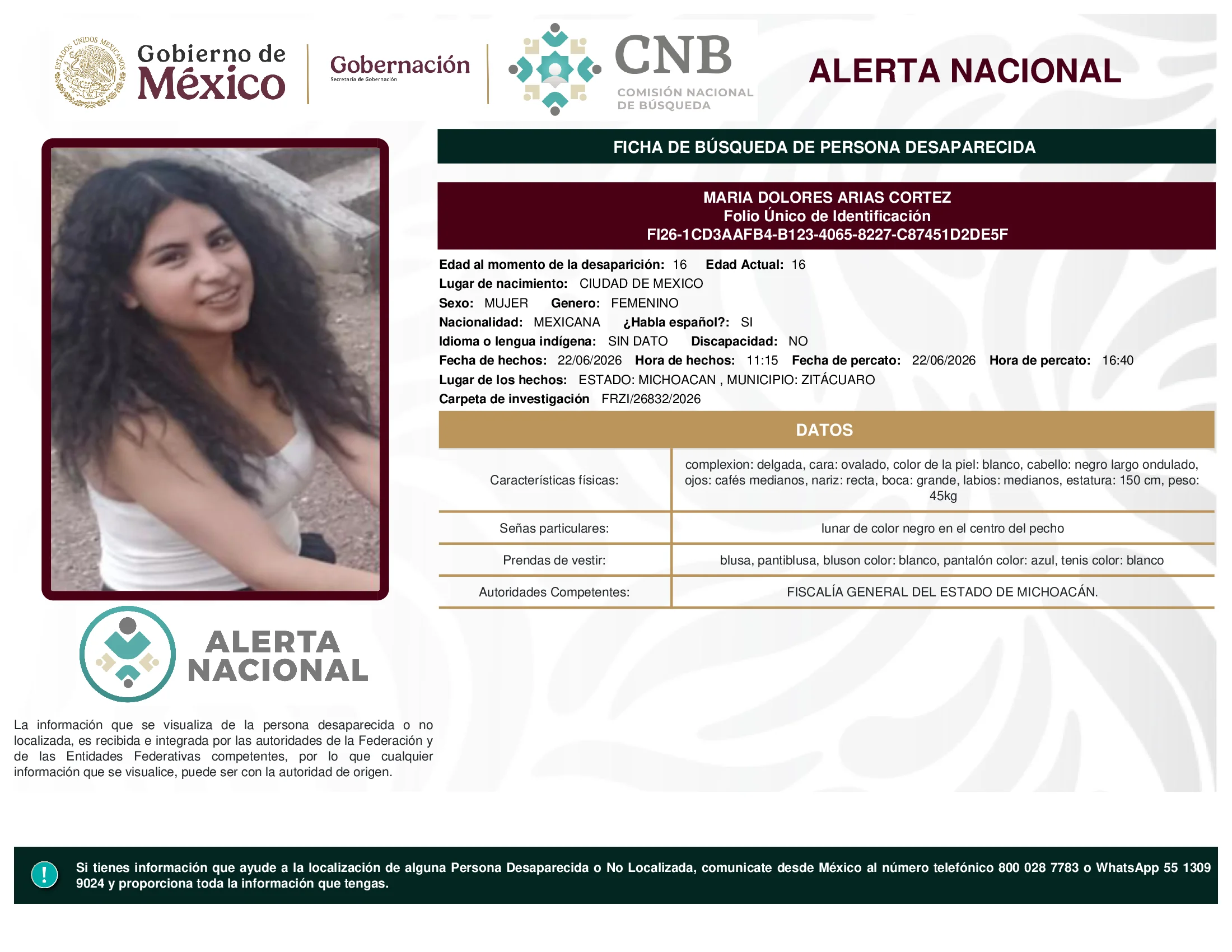 Maria Dolores Arias Cortez