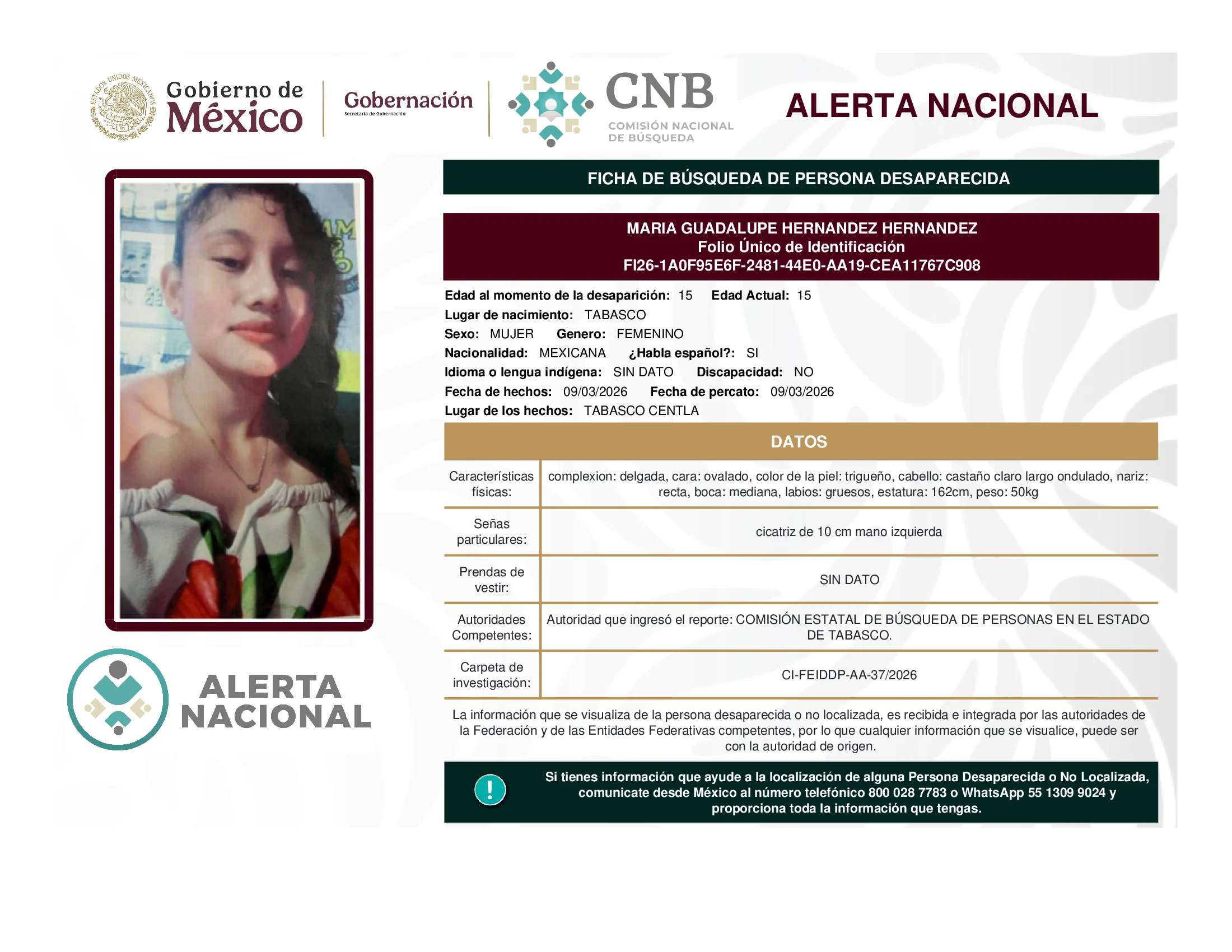 Maria Guadalupe Hernandez Hernandez