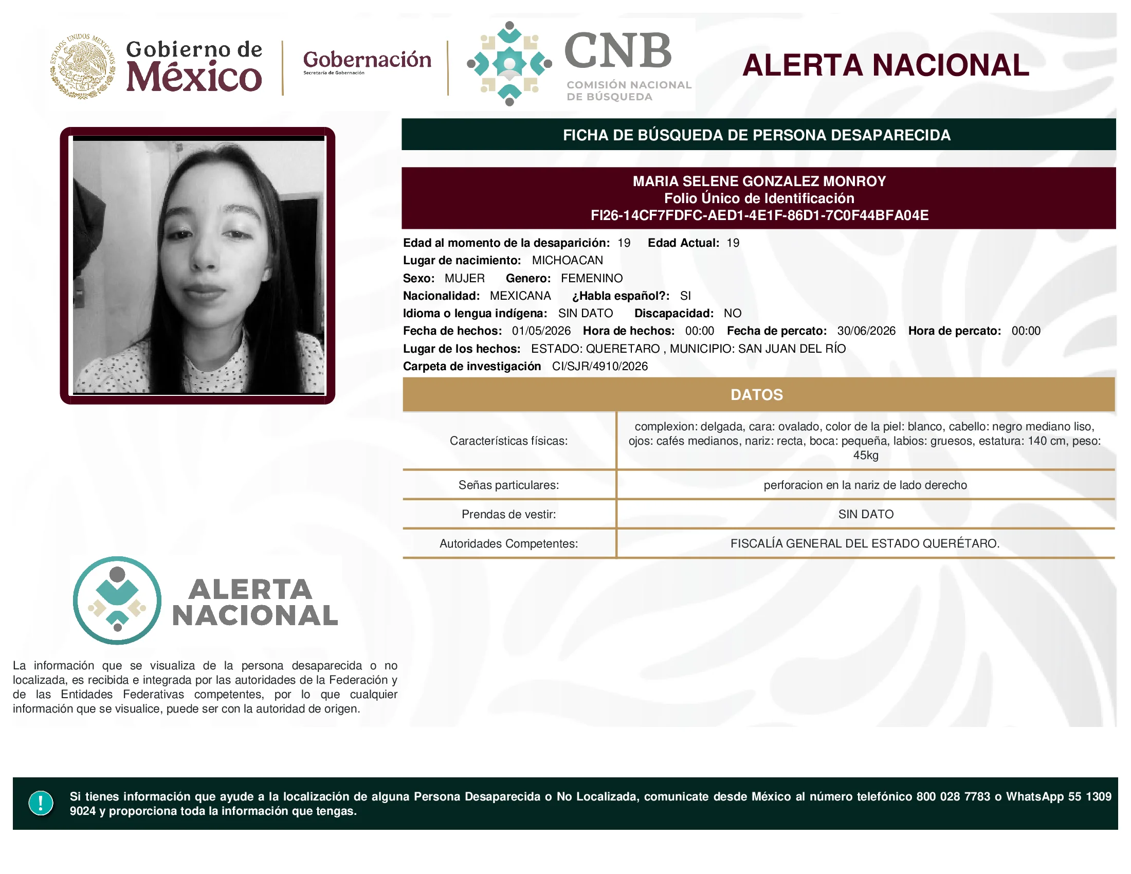 Maria Selene Gonzalez Monroy