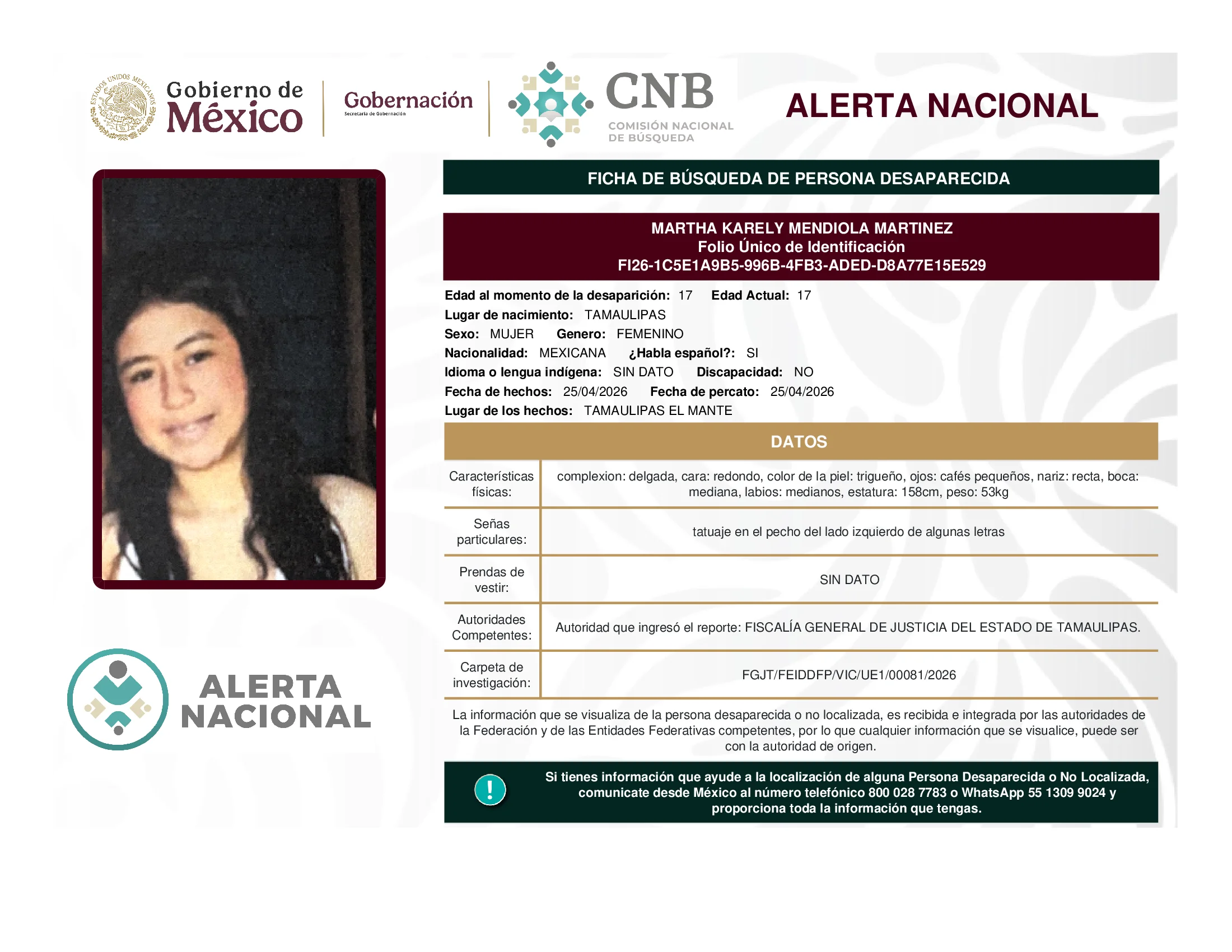 Martha Karely Mendiola Martinez