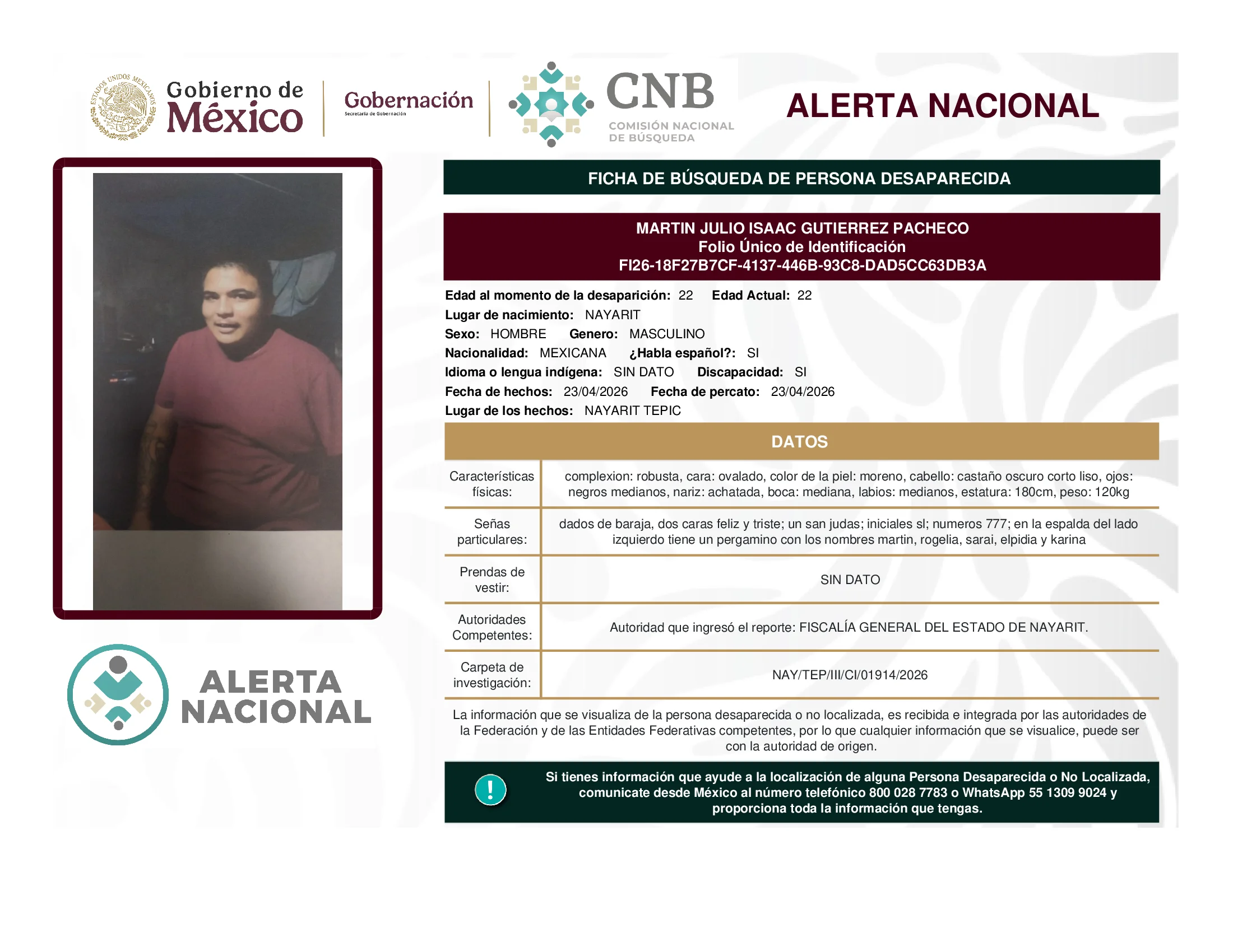 Martin Julio Isaac Gutierrez Pacheco