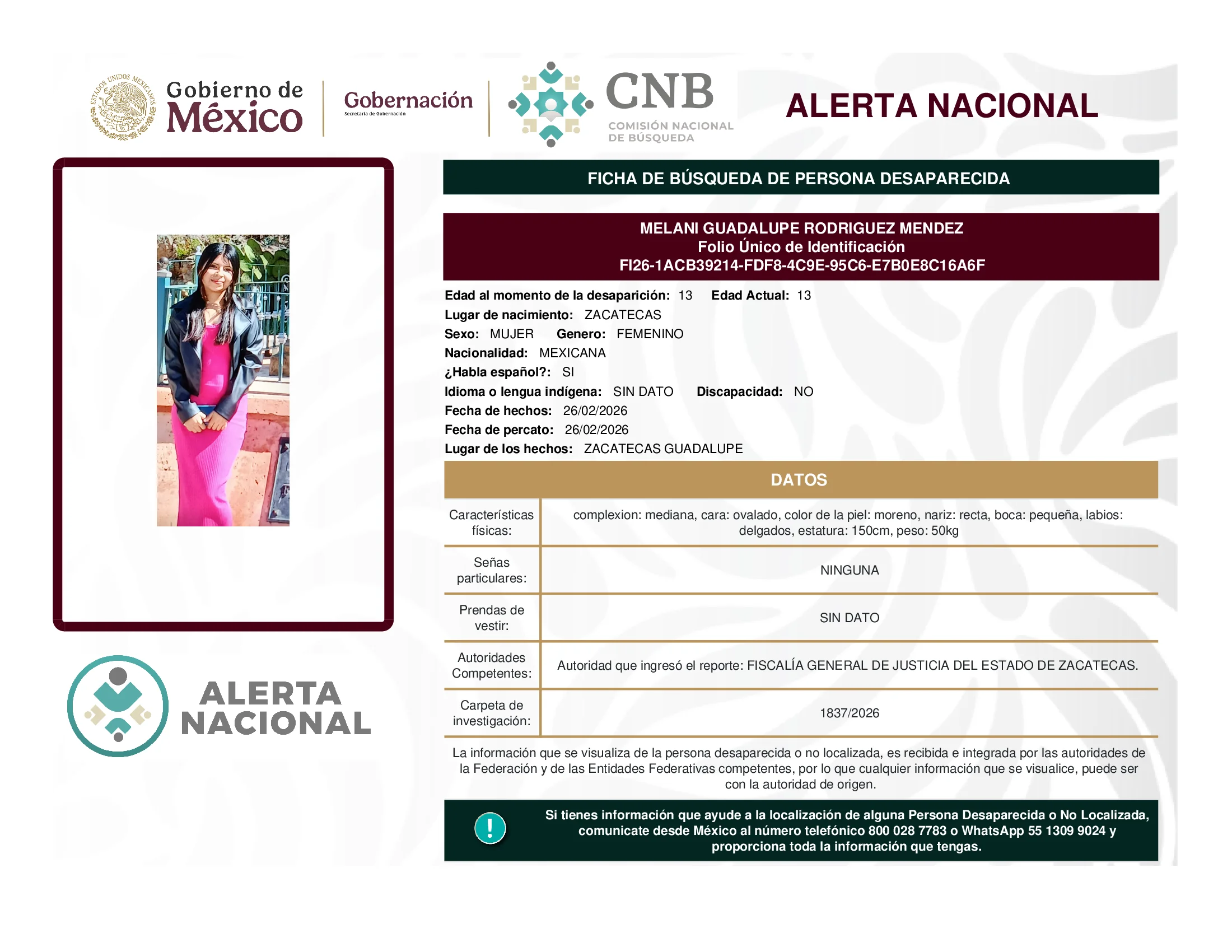 Melani Guadalupe Rodriguez Mendez