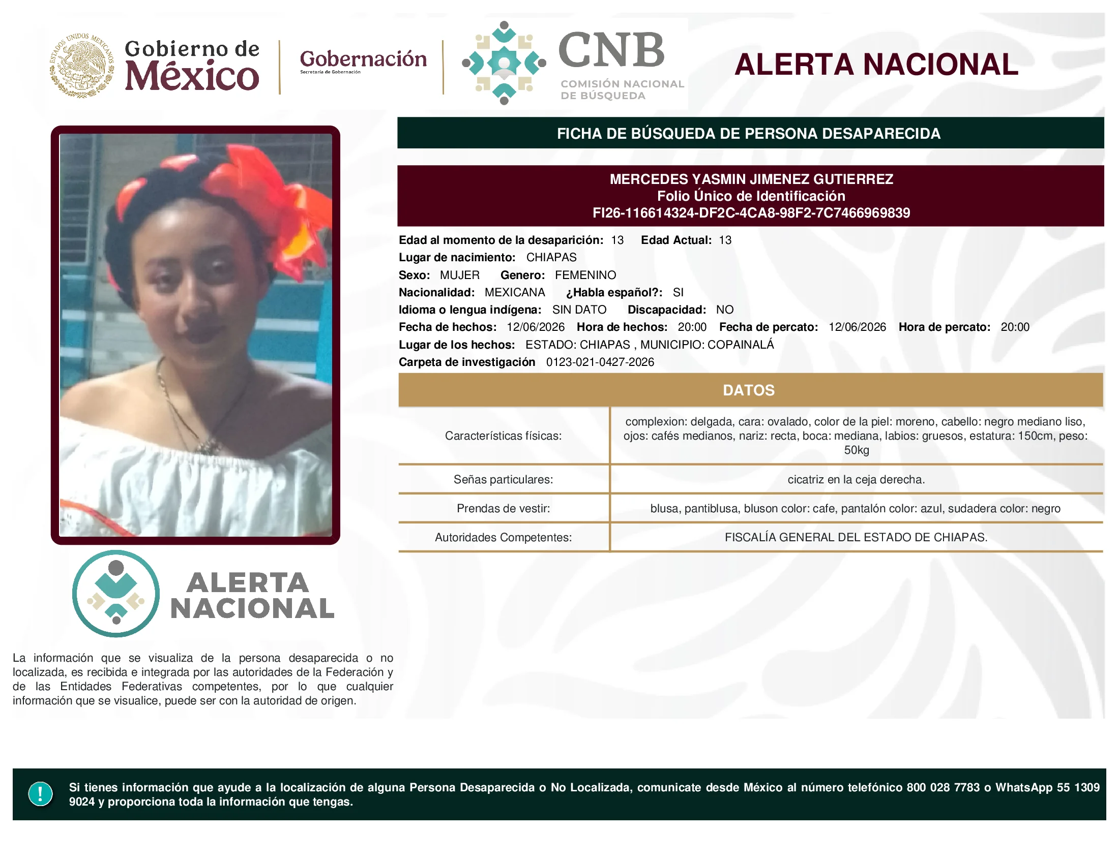 Mercedes Yasmin Jimenez Gutierrez