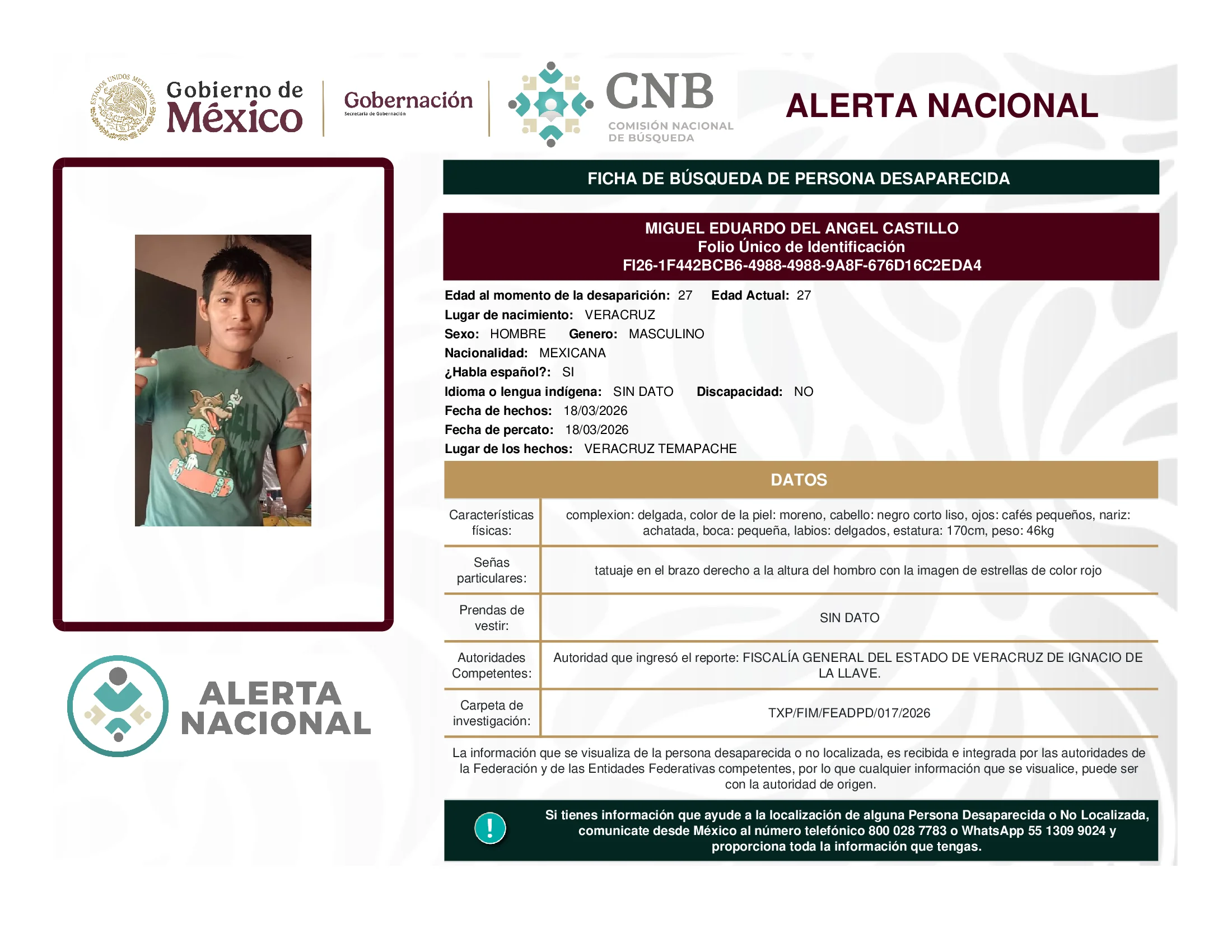 Miguel Eduardo Del Angel Castillo