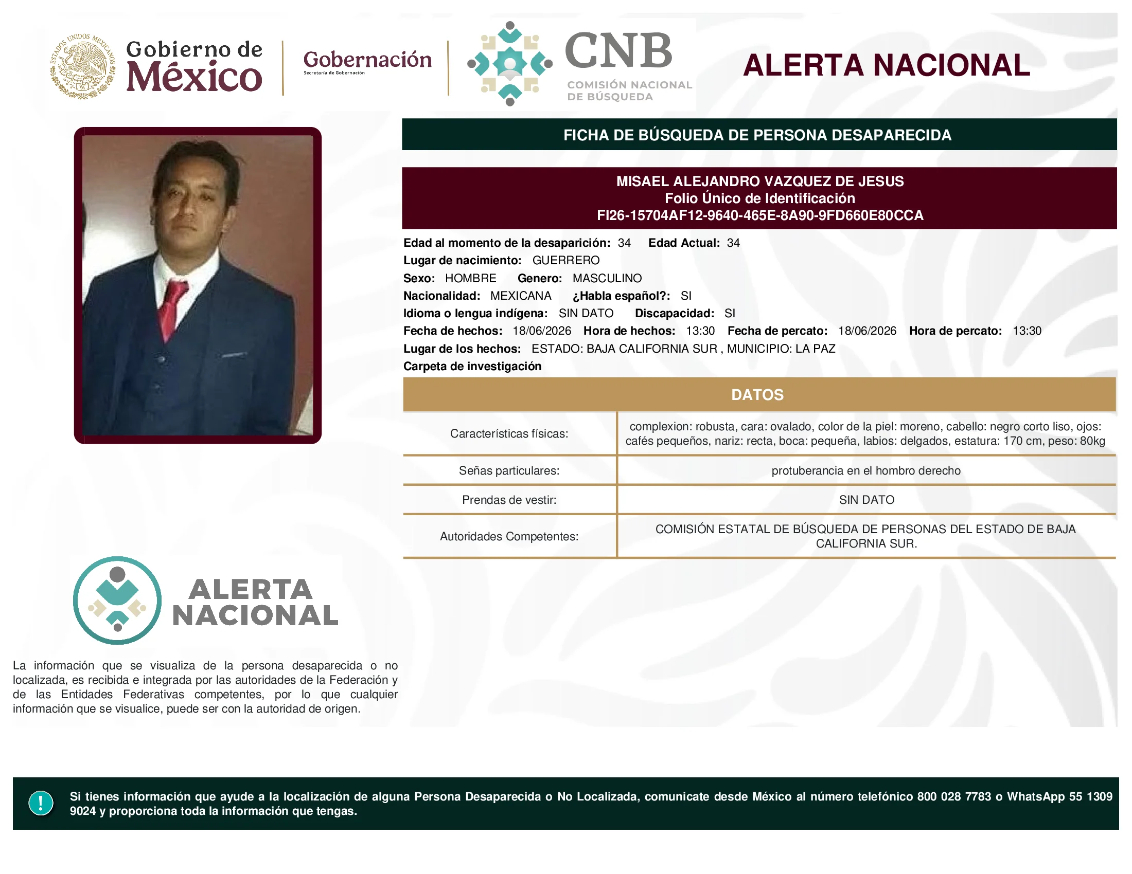 Misael Alejandro Vazquez De Jesus