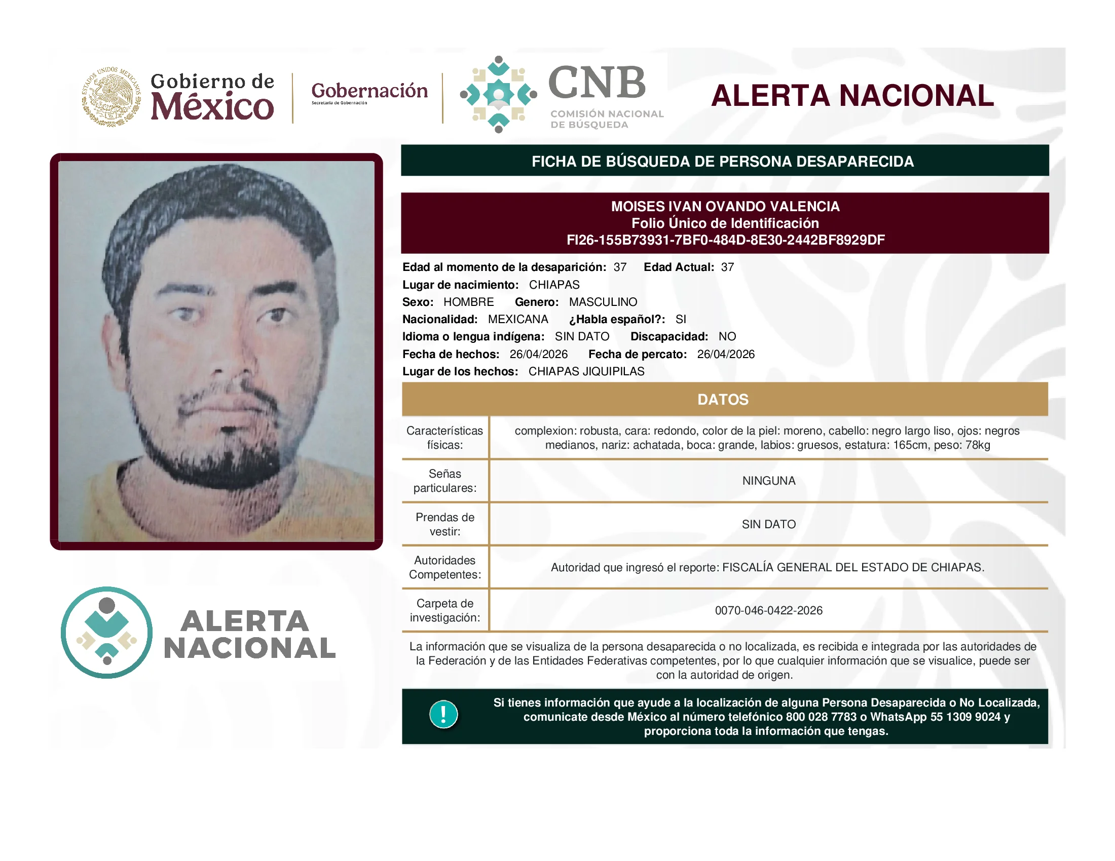 Moises Ivan Ovando Valencia