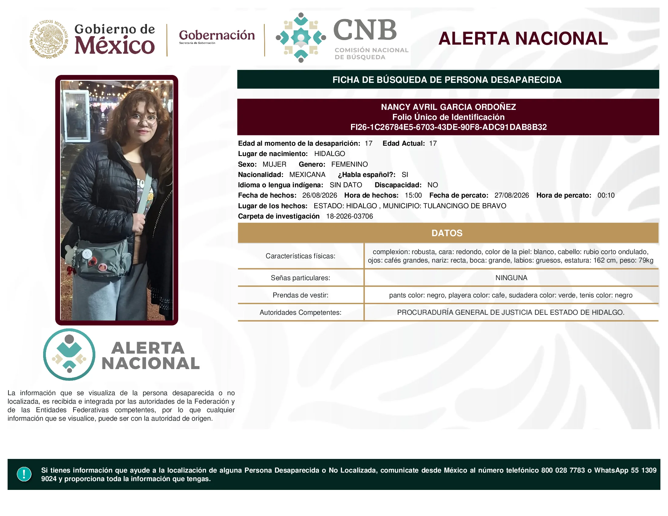Nancy Avril Garcia Ordoñez