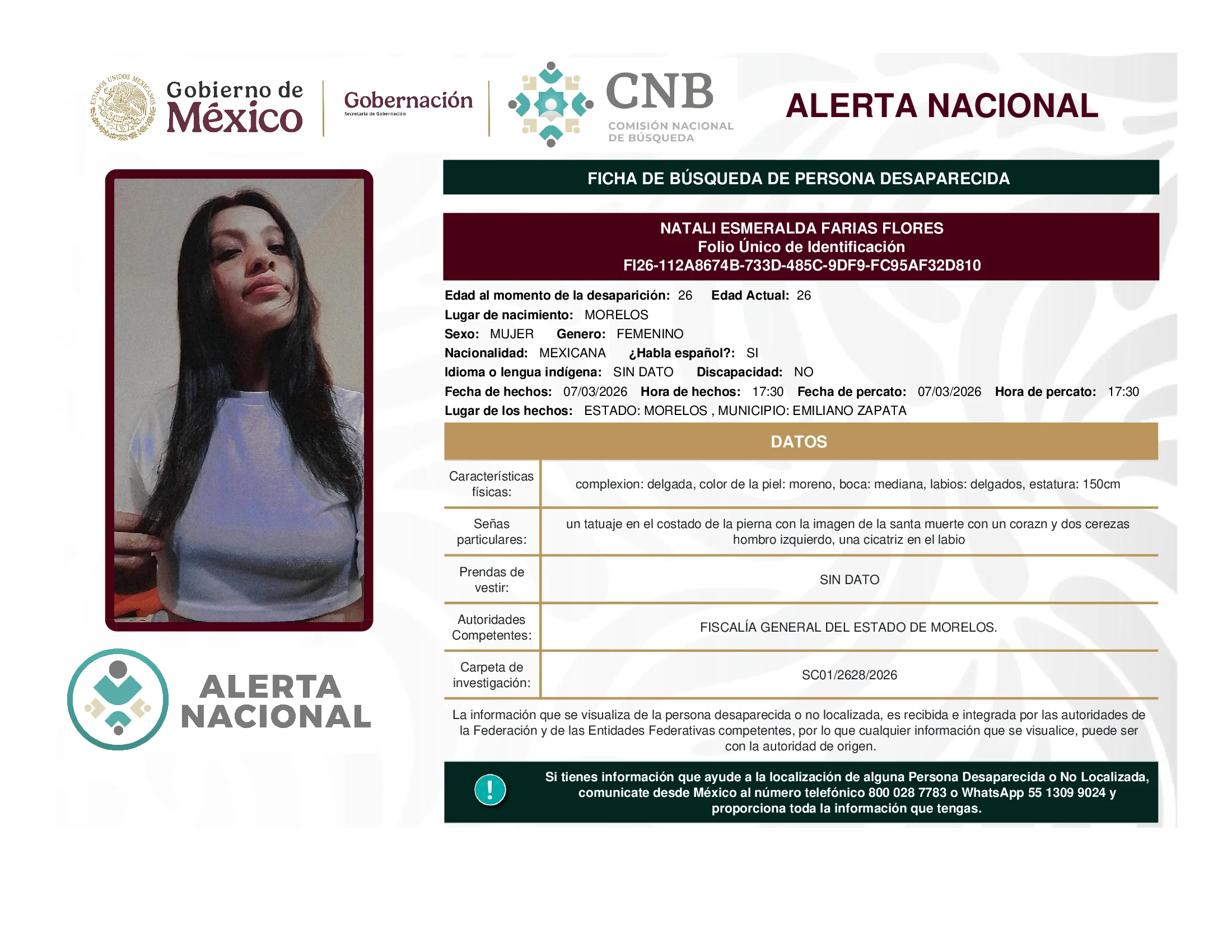 Natali Esmeralda Farias Flores