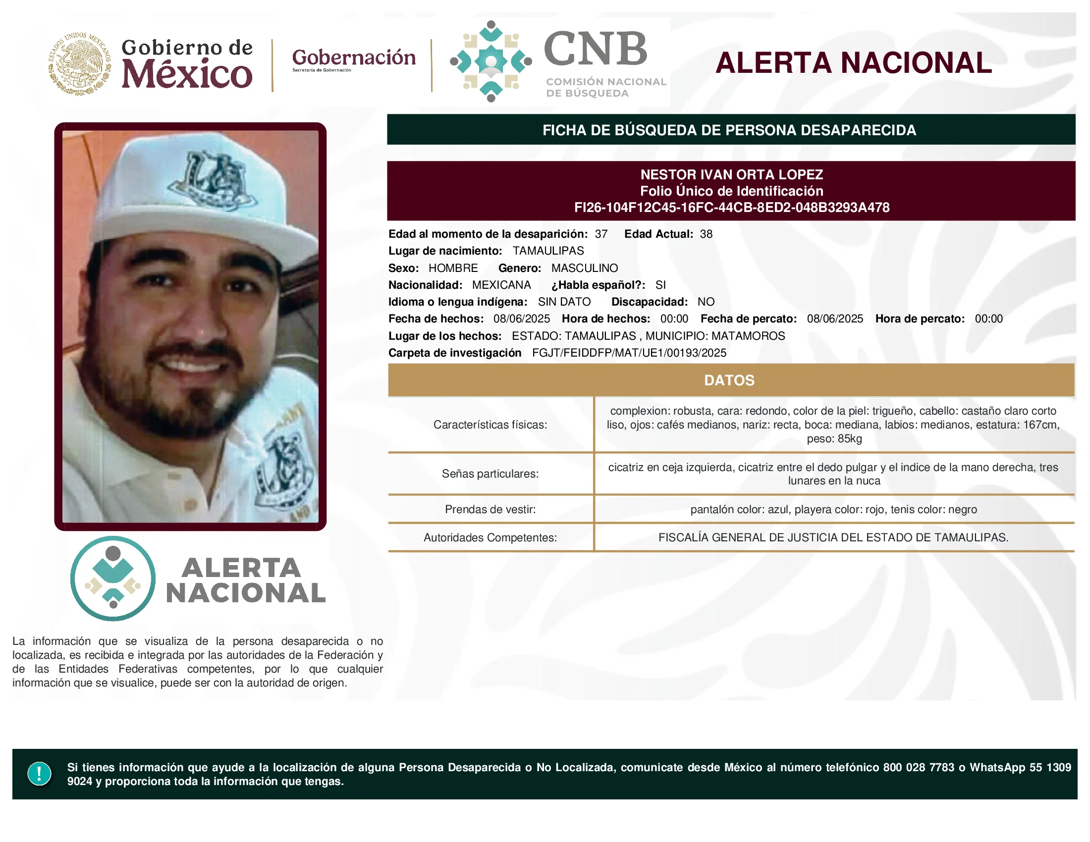 Nestor Ivan Orta Lopez
