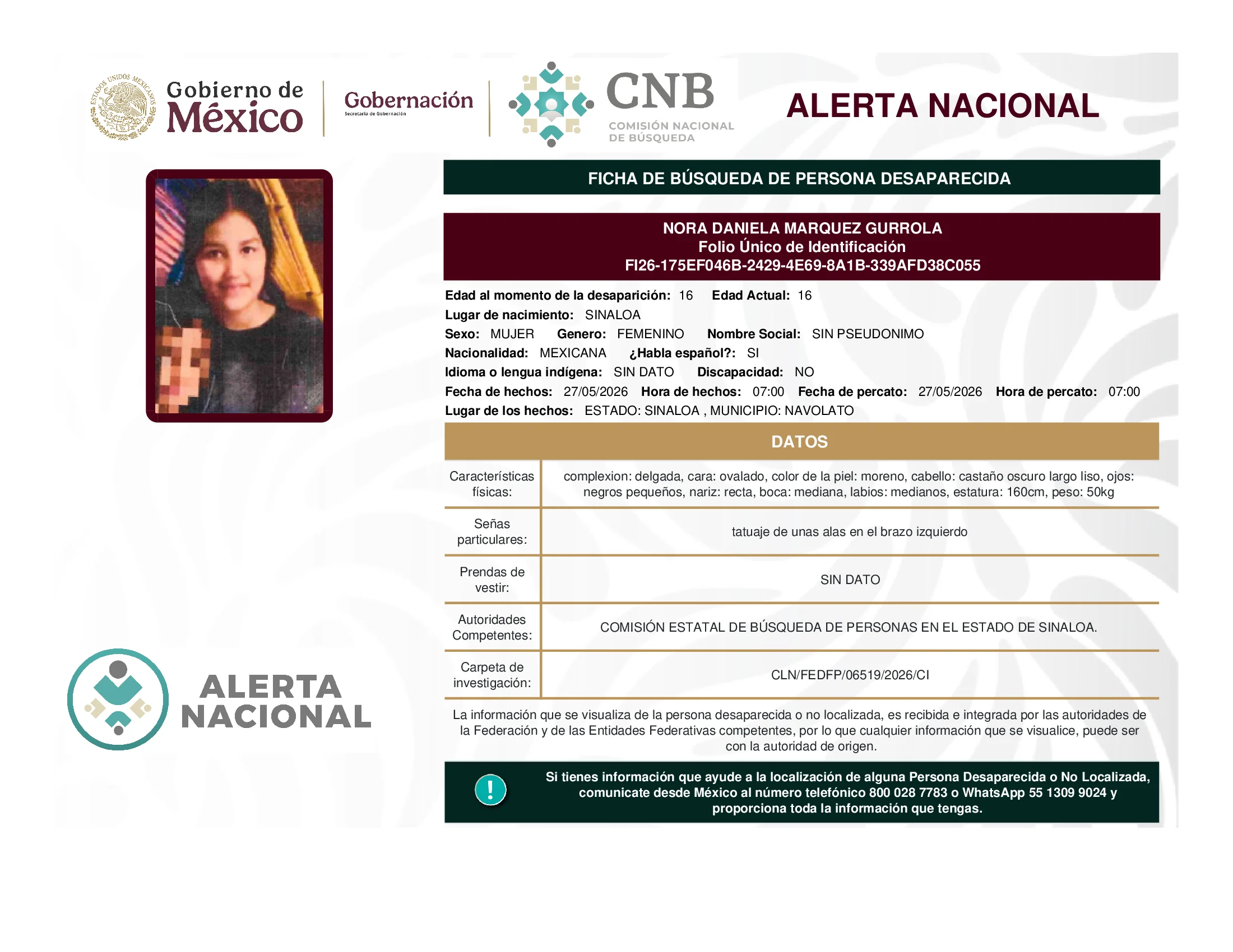 Nora Daniela Marquez Gurrola