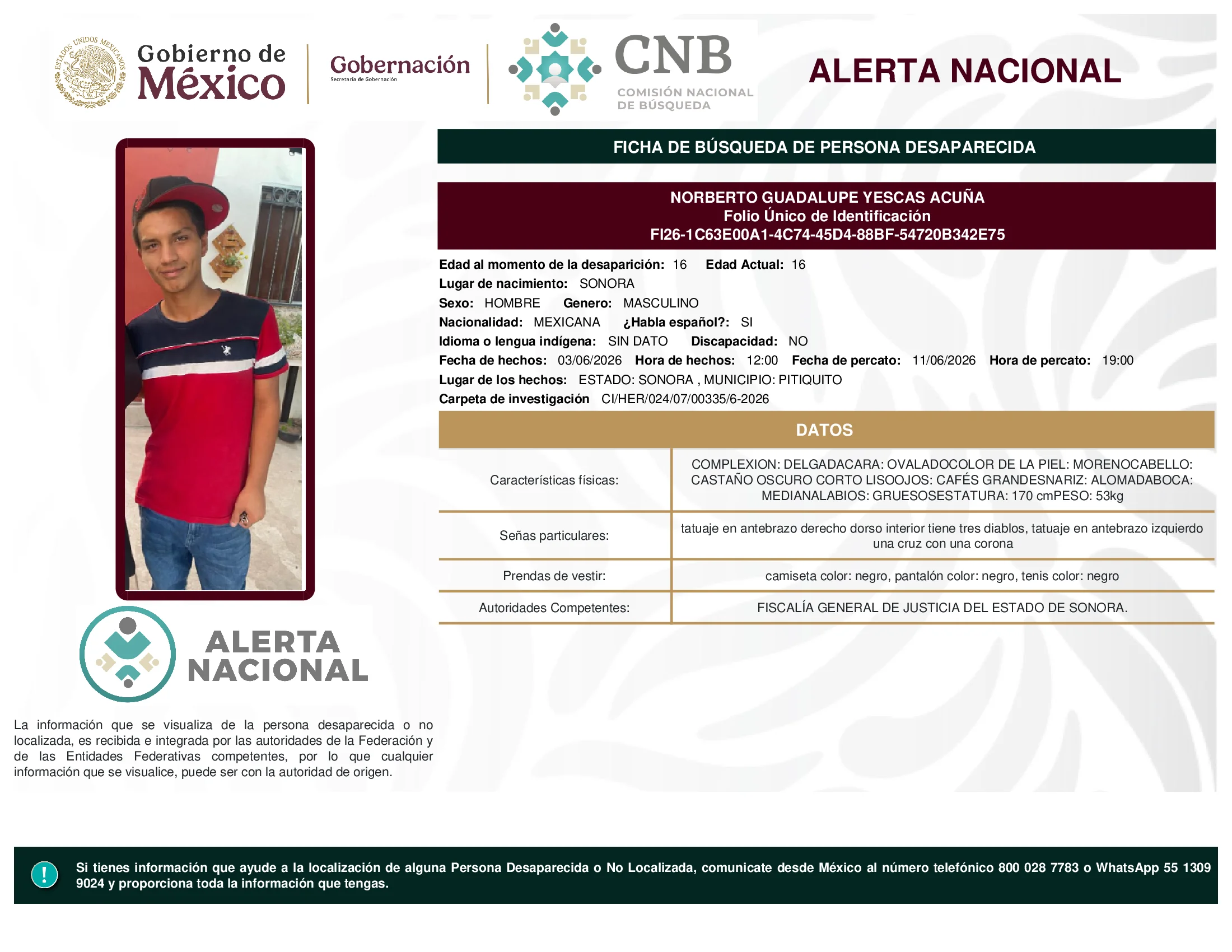Norberto Guadalupe Yescas Acuña