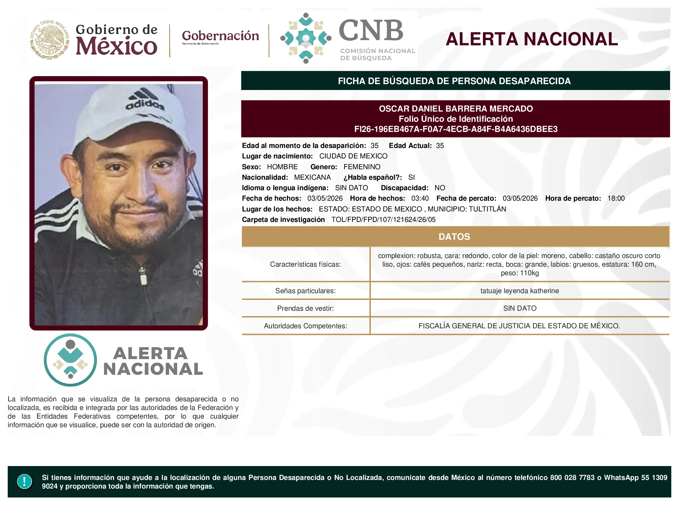 Oscar Daniel Barrera Mercado