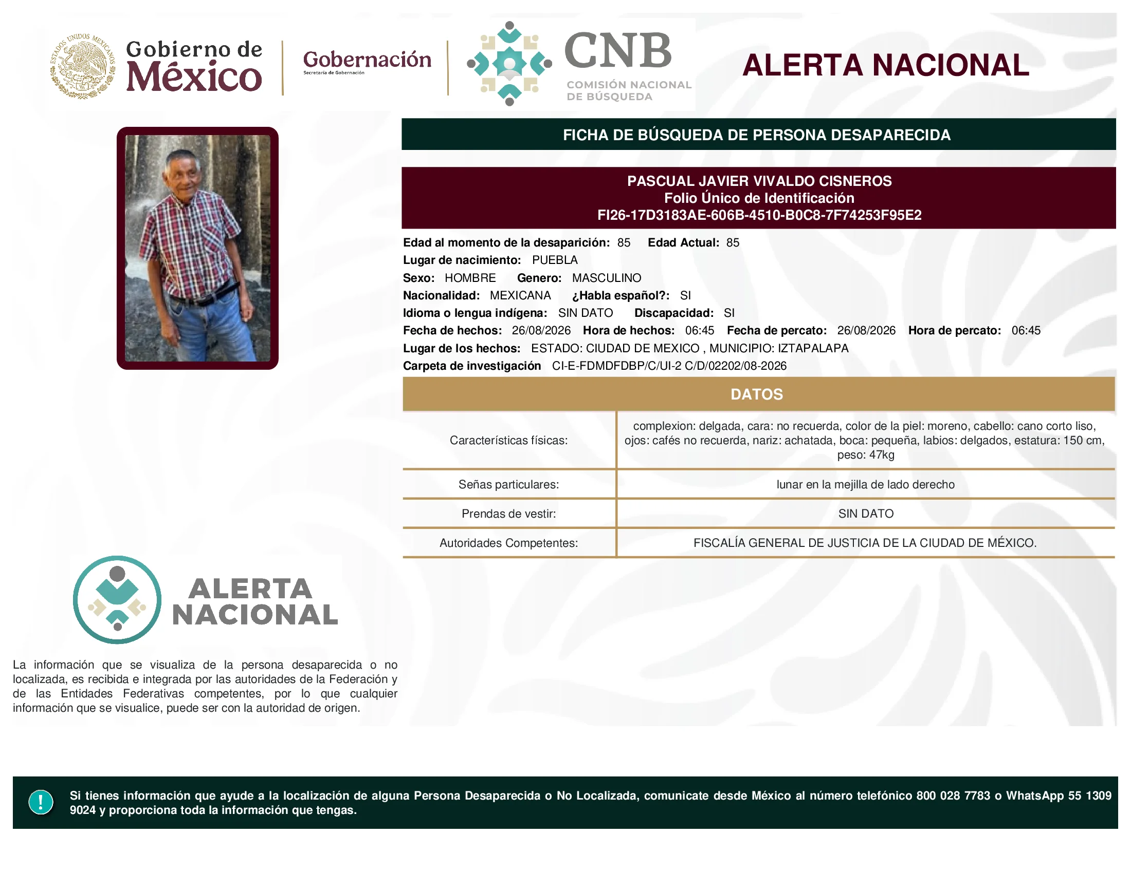 Pascual Javier Vivaldo Cisneros