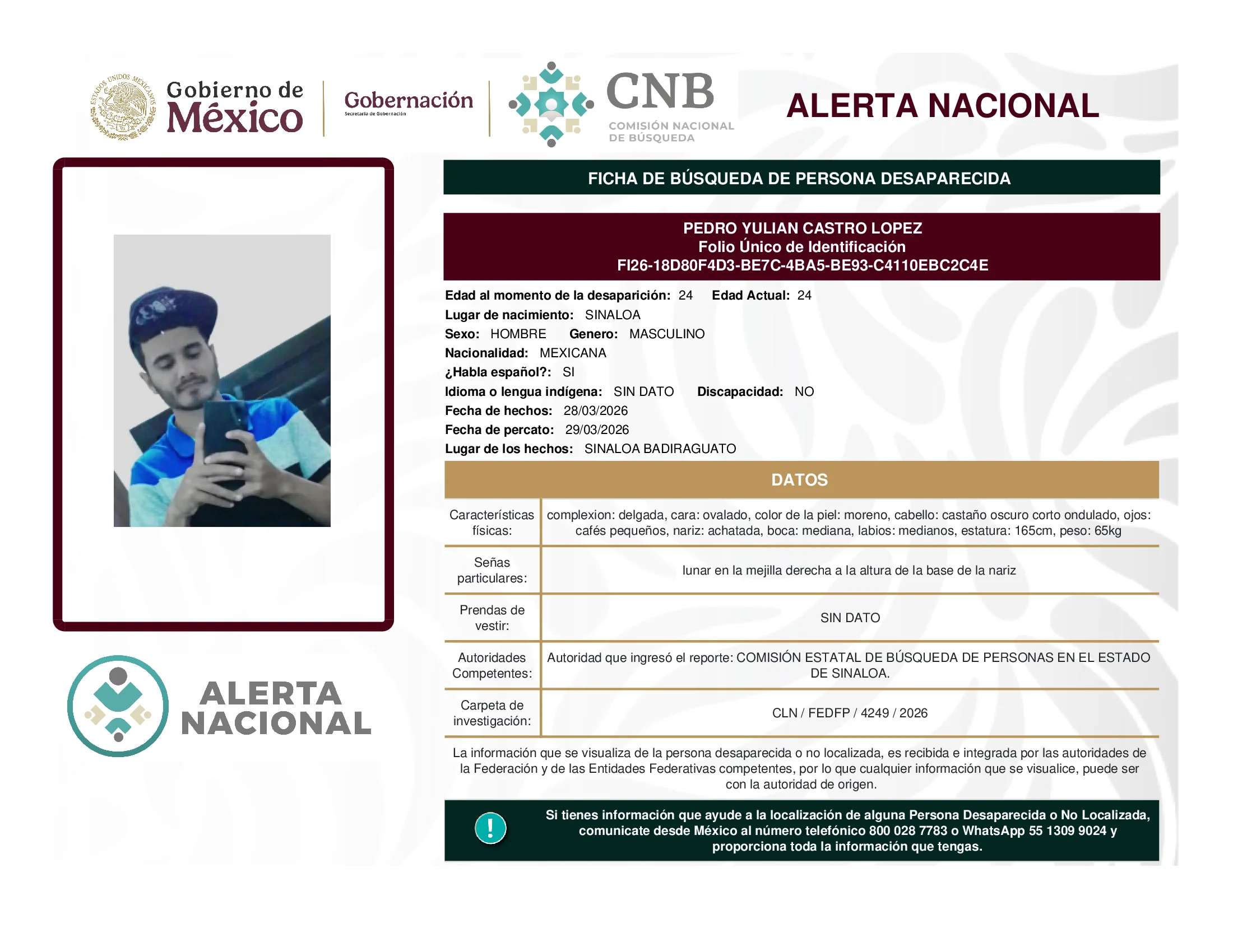 Pedro Yulian Castro Lopez