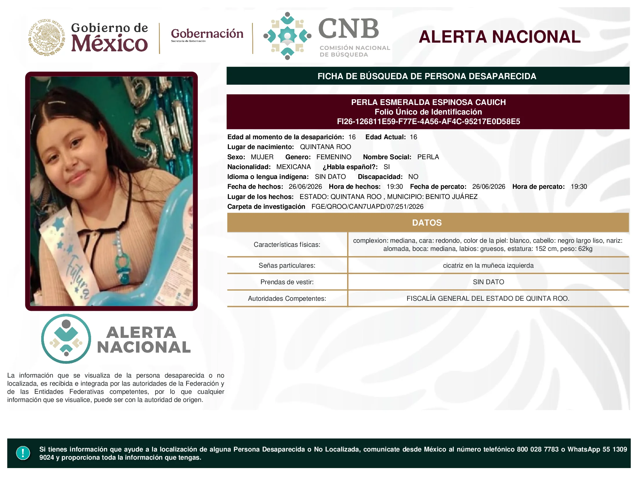 Perla Esmeralda Espinosa Cauich