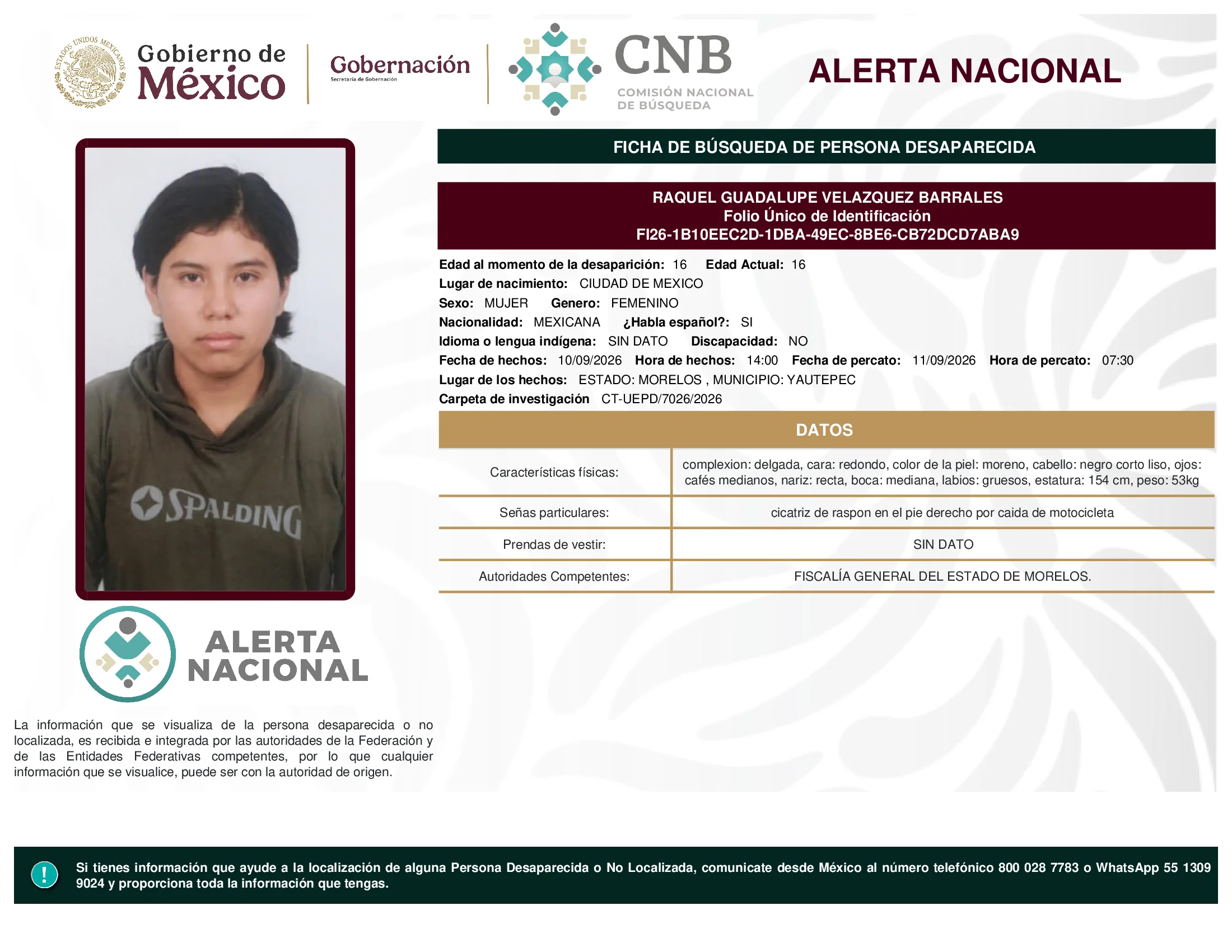 Raquel Guadalupe Velazquez Barrales