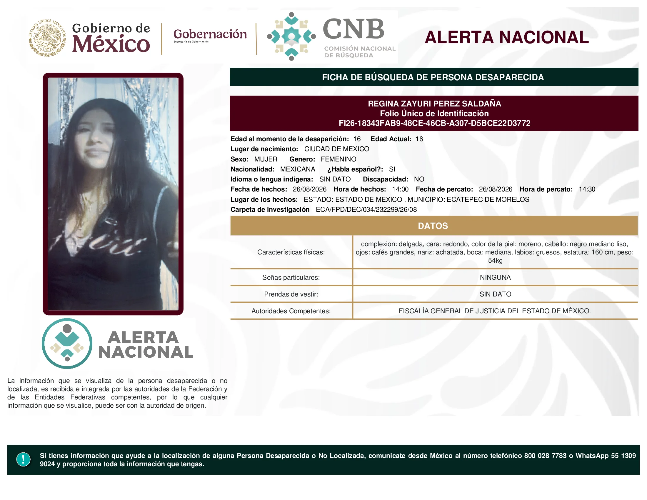 Regina Zayuri Perez Saldaña