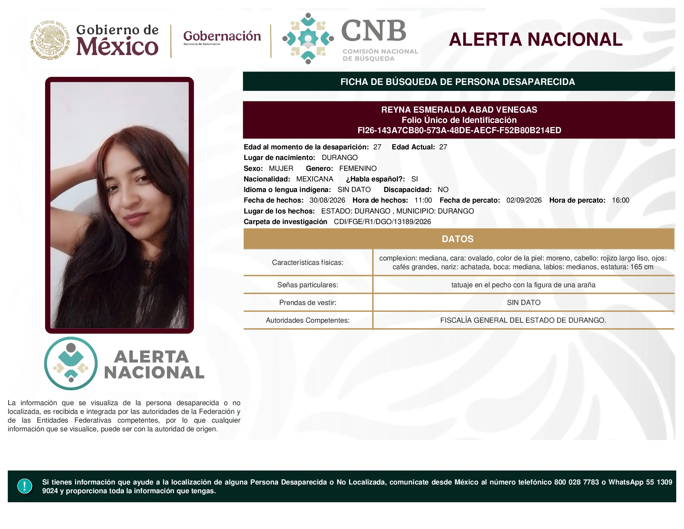 Reyna Esmeralda Abad Venegas