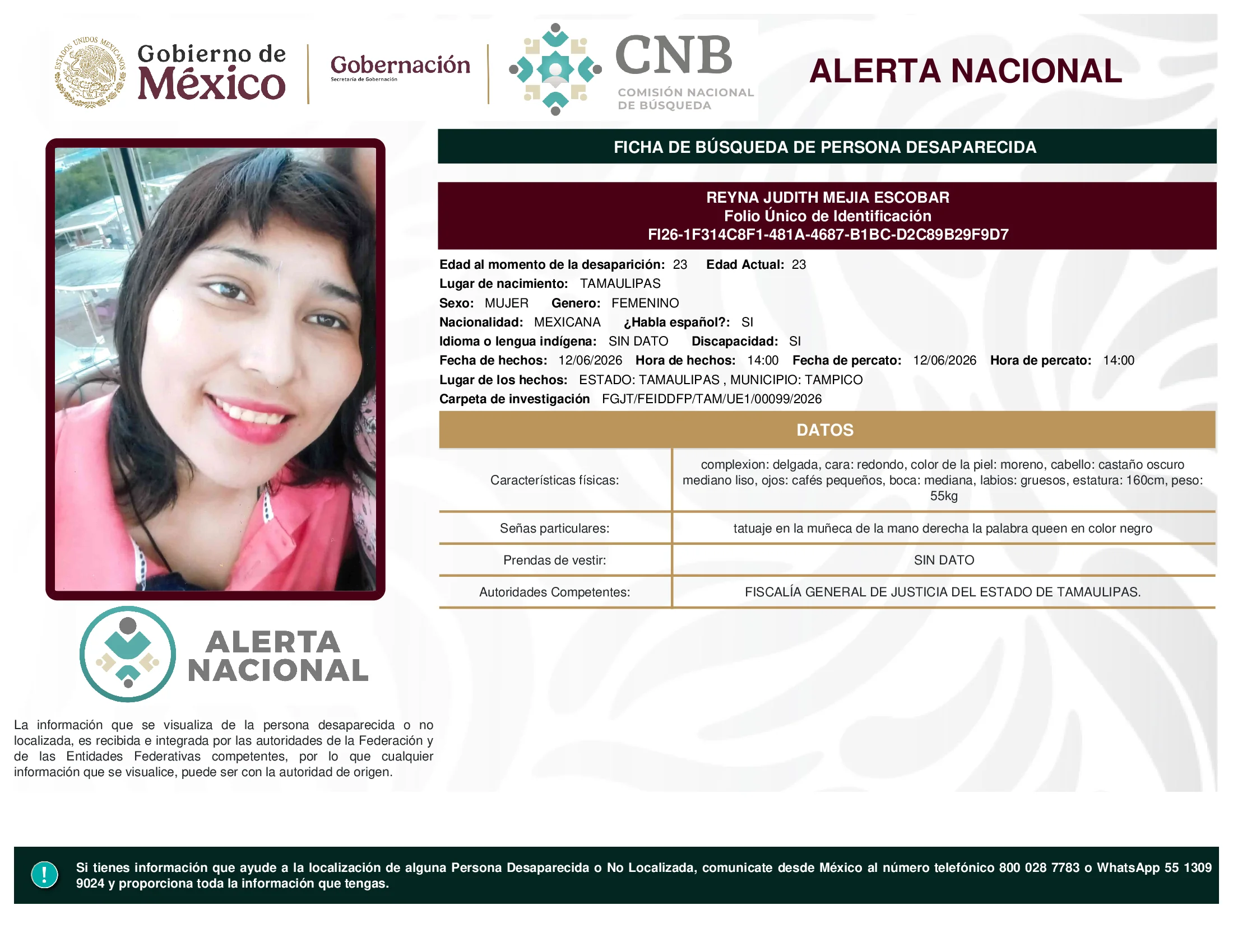 Reyna Judith Mejia Escobar