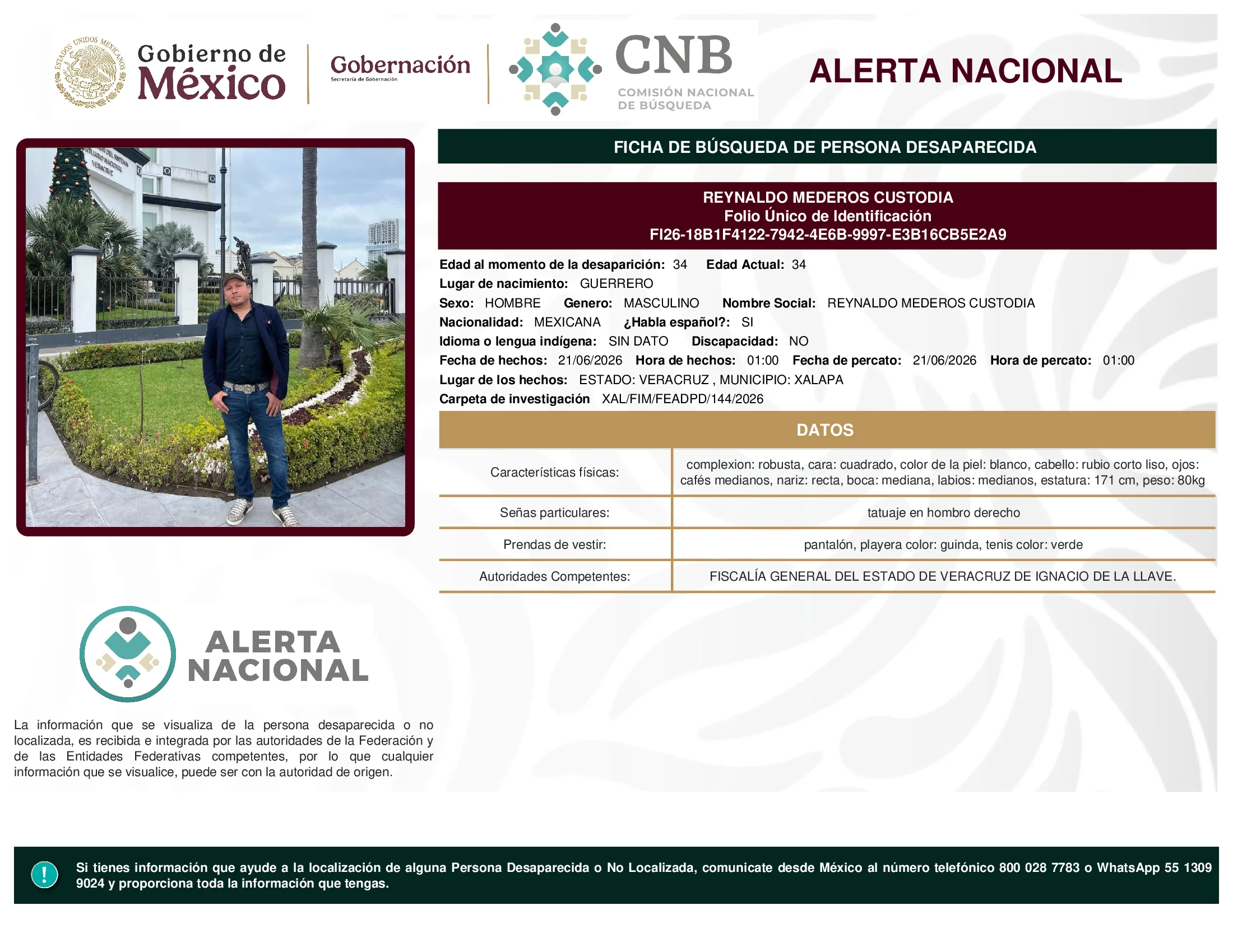 Reynaldo Mederos Custodia