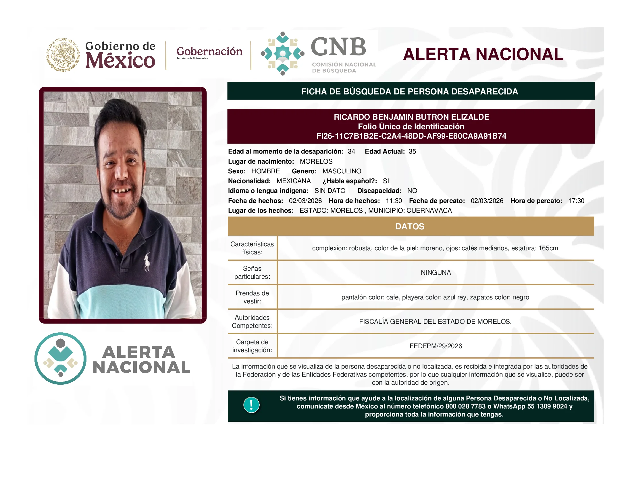 Ricardo Benjamin Butron Elizalde