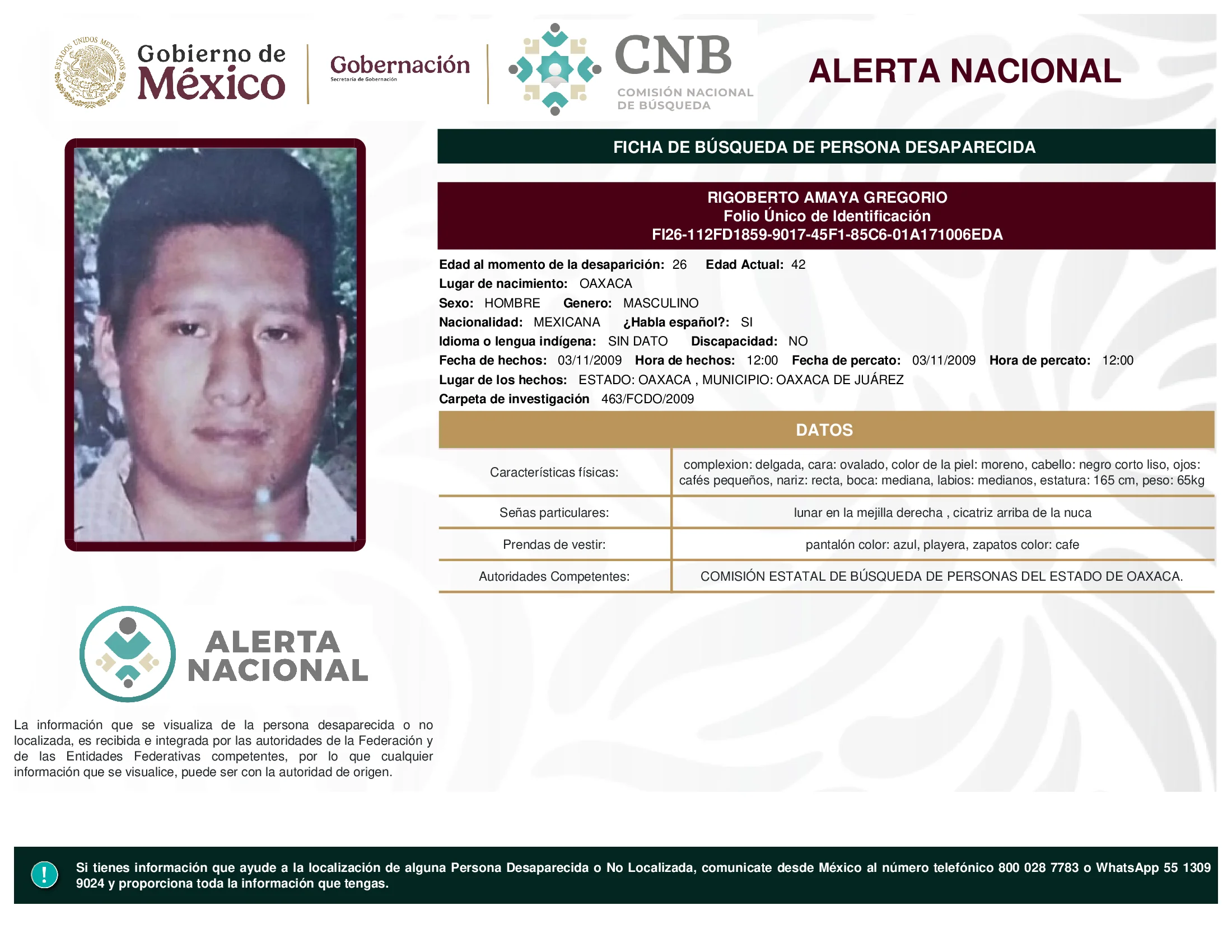 Rigoberto Amaya Gregorio