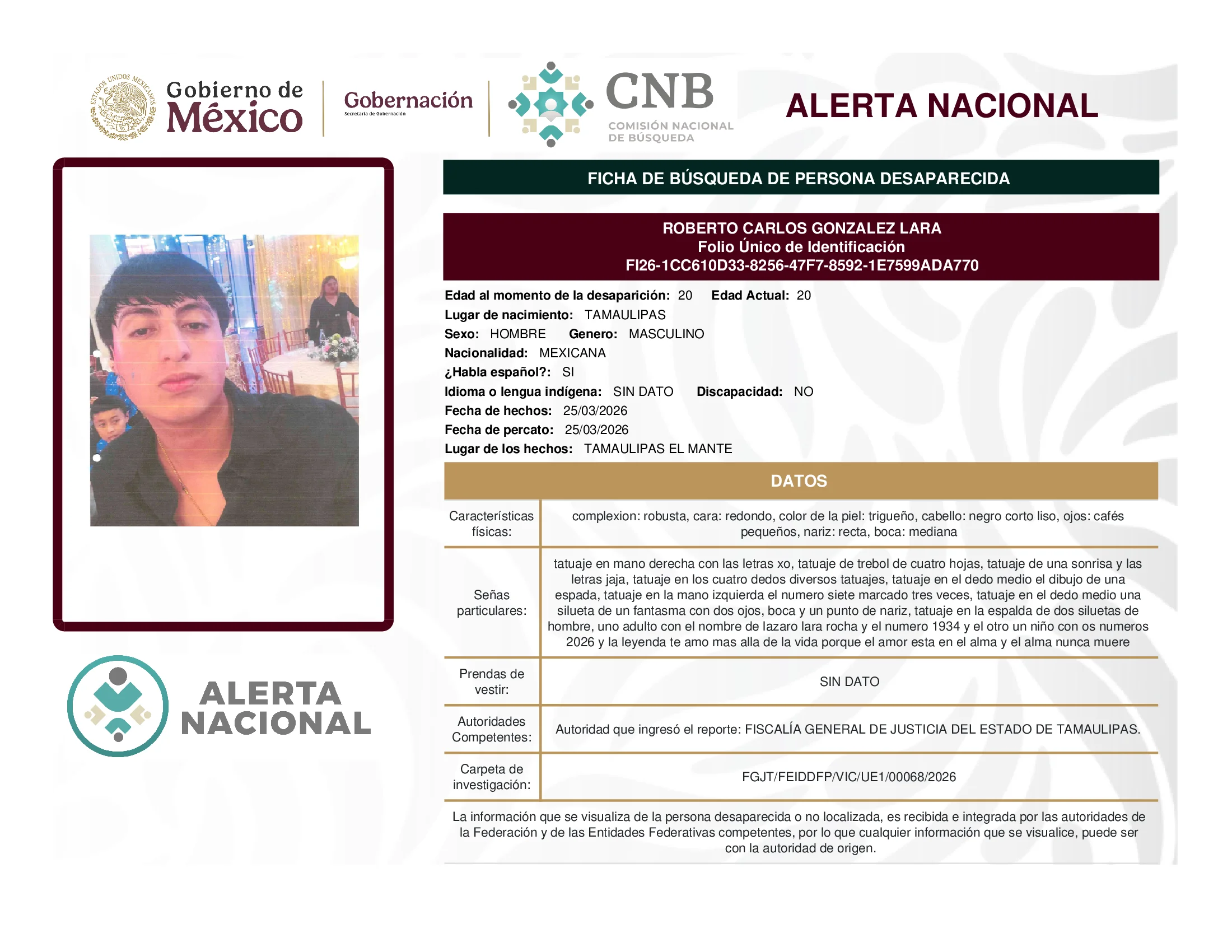 Roberto Carlos Gonzalez Lara