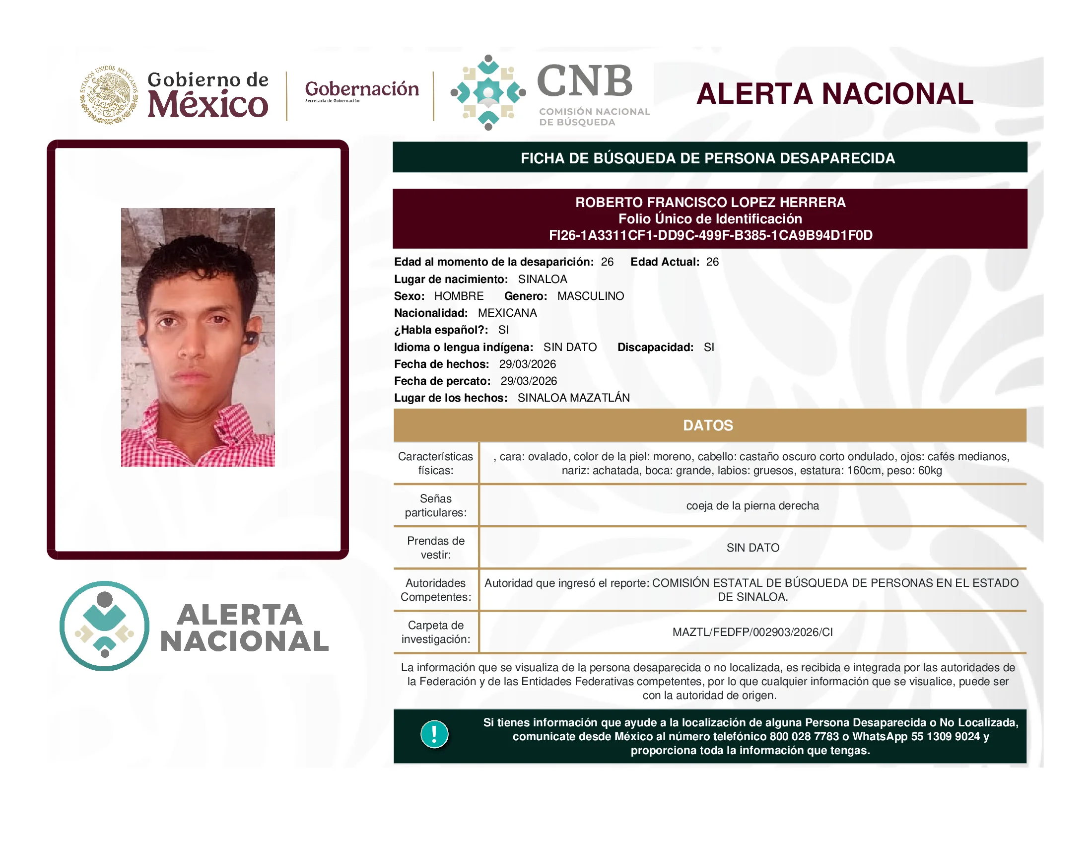 Roberto Francisco Lopez Herrera