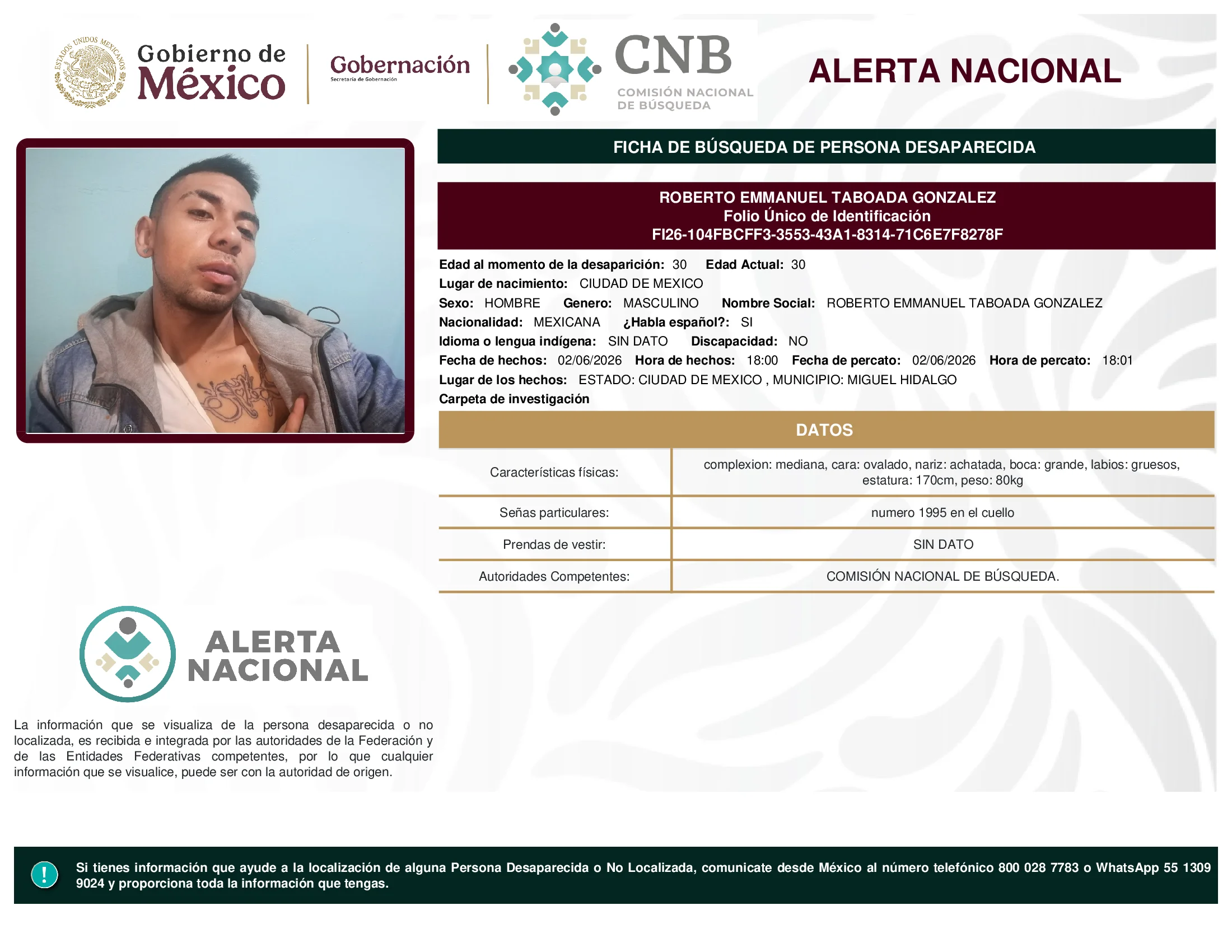 Roberto Emmanuel Taboada Gonzalez