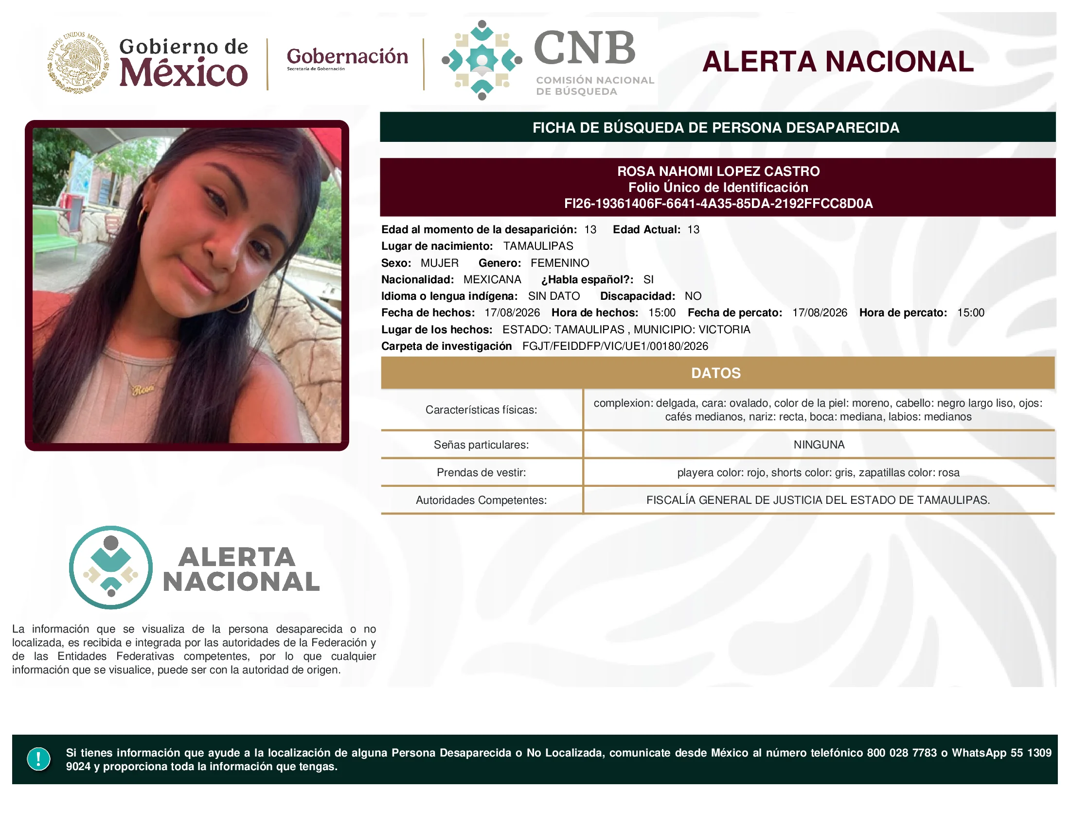 Rosa Nahomi Lopez Castro