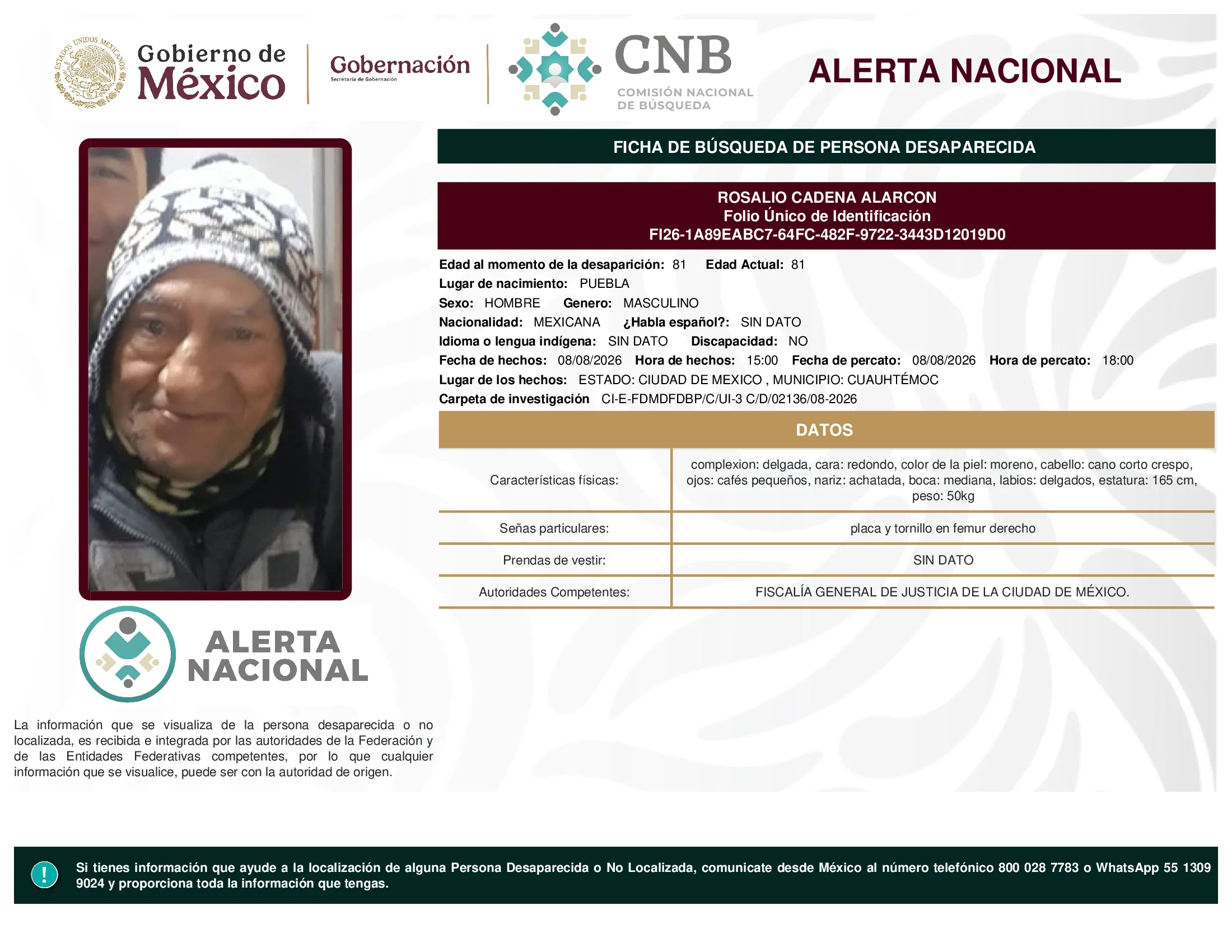 Rosalio Cadena Alarcon