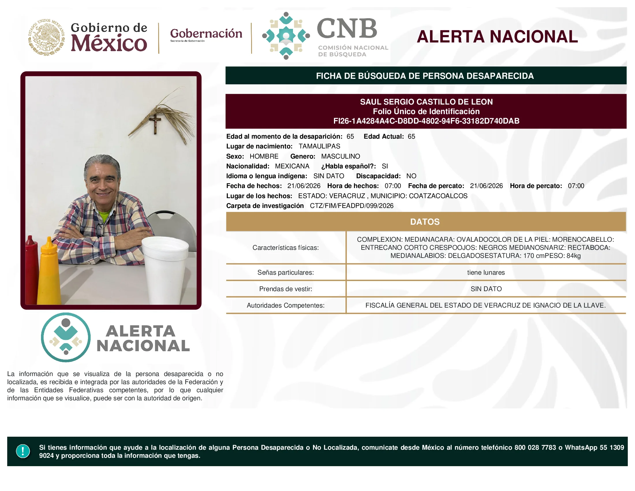 Saul Sergio Castillo De Leon