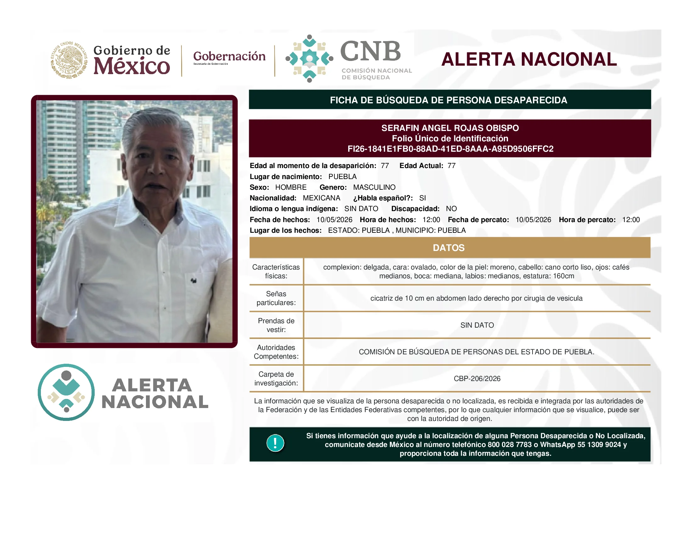 Serafin Angel Rojas Obispo