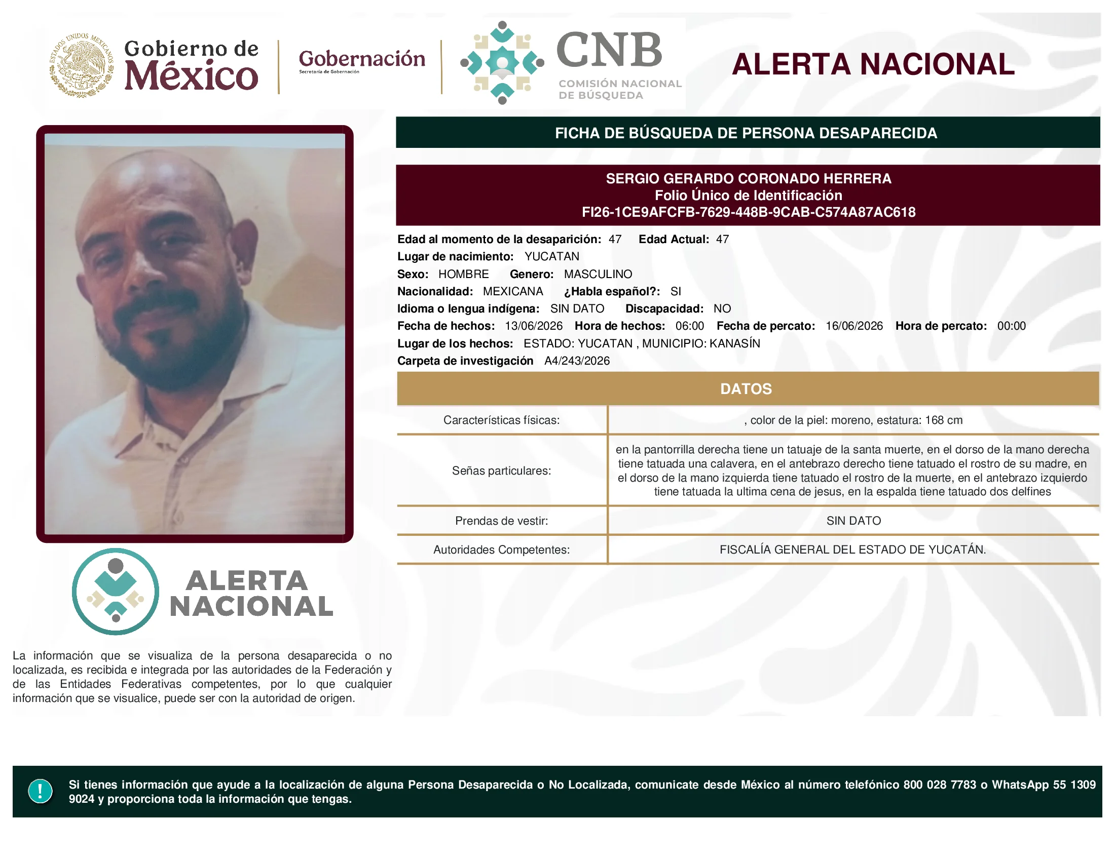 Sergio Gerardo Coronado Herrera