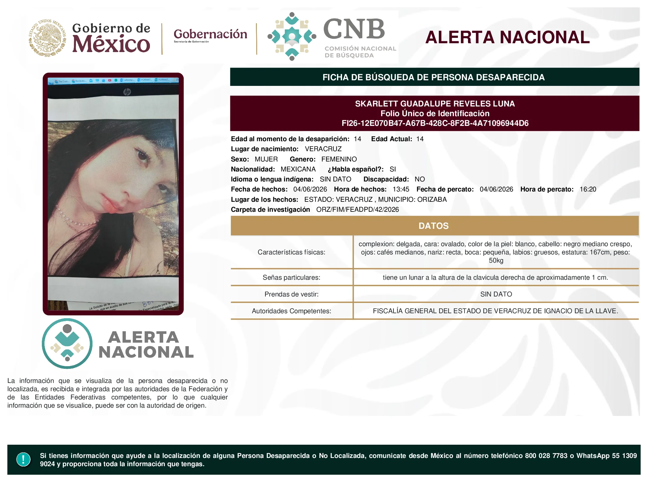 Skarlett Guadalupe Reveles Luna