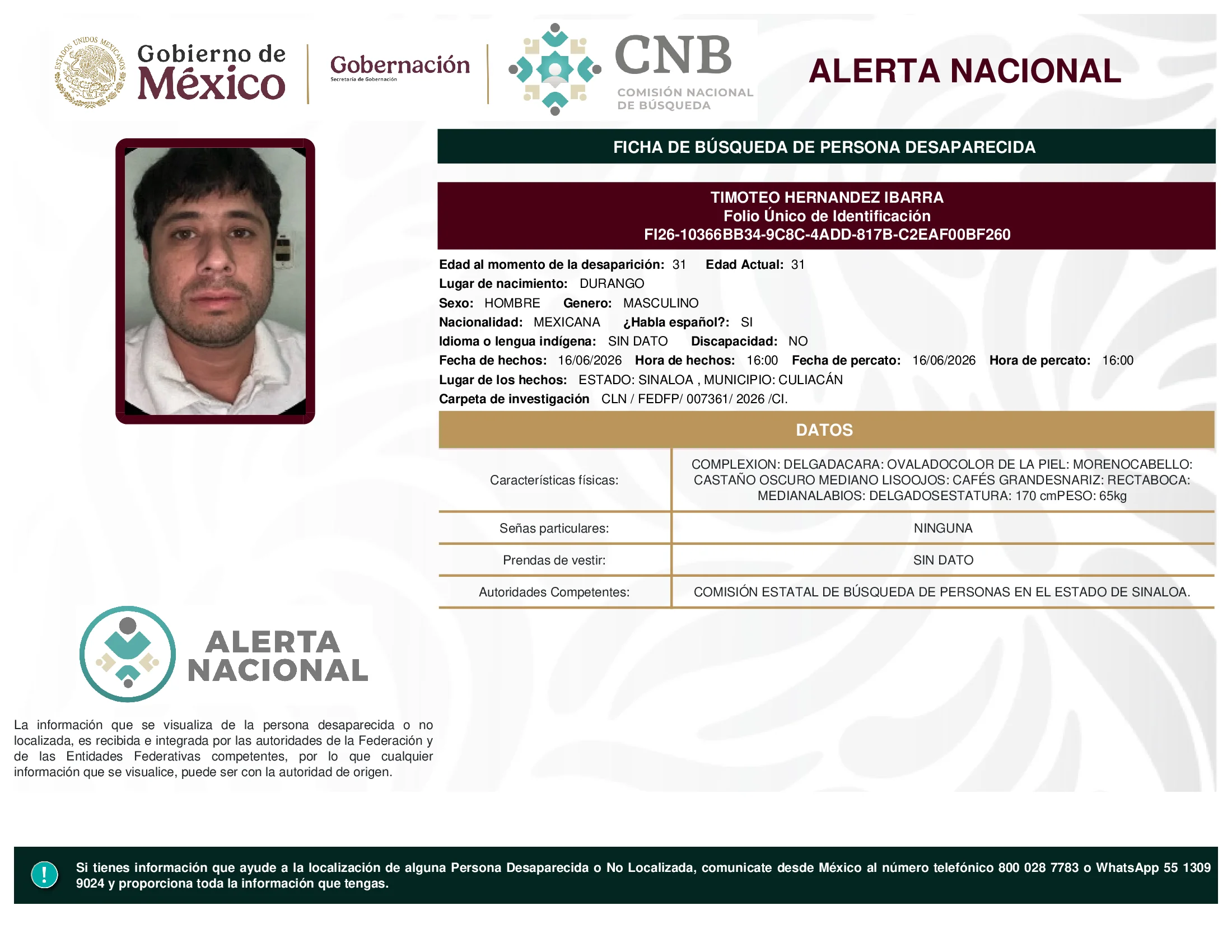 Timoteo Hernandez Ibarra