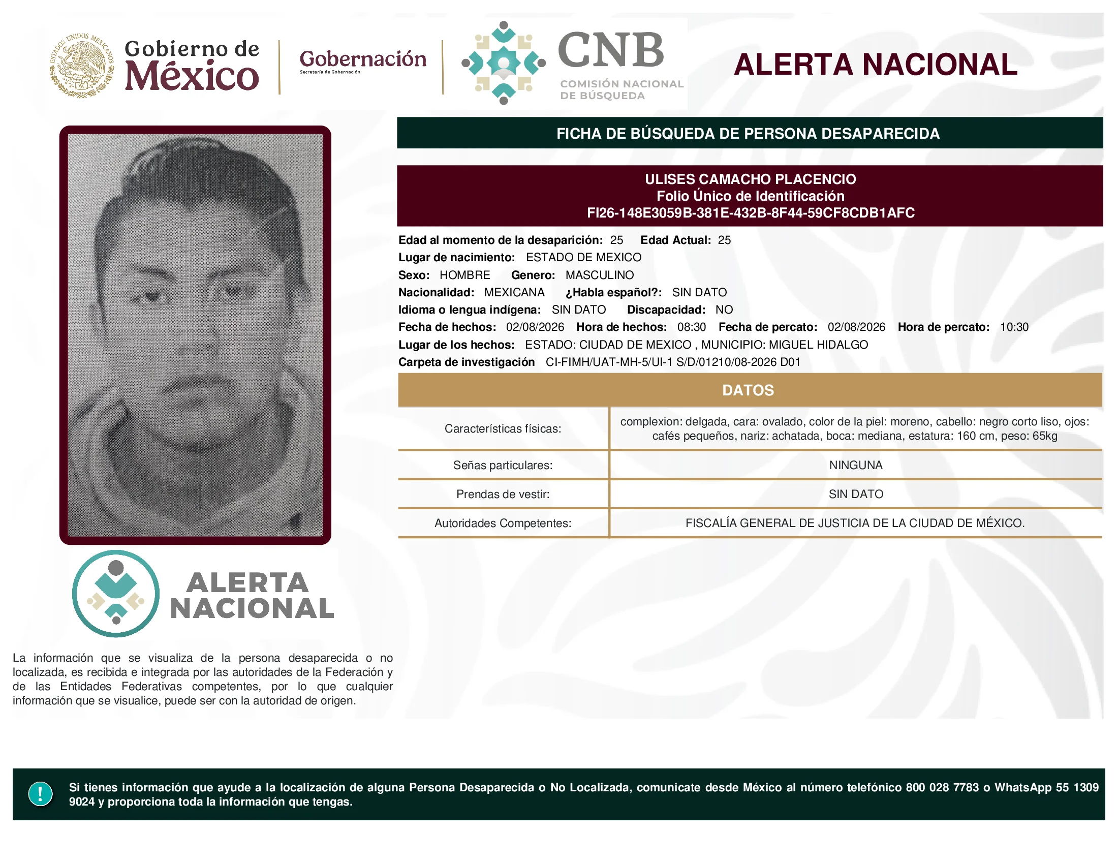 Ulises Camacho Placencio