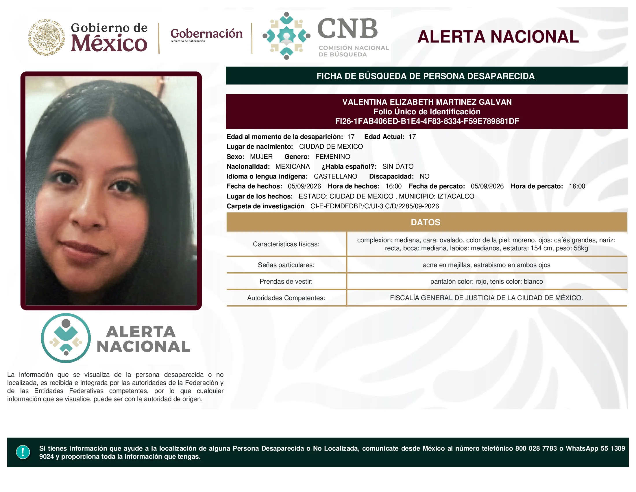 Valentina Elizabeth Martinez Galvan
