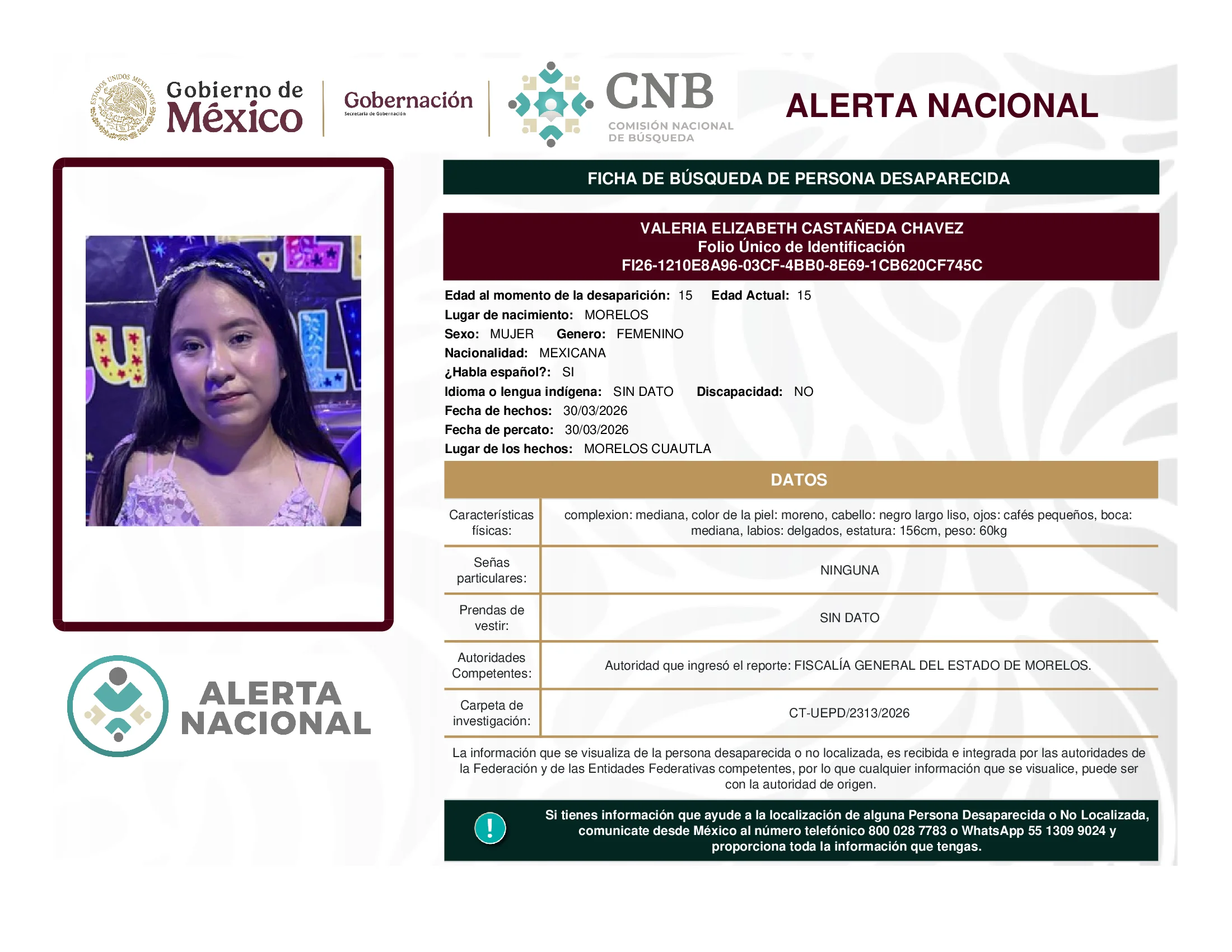 Valeria Elizabeth Castañeda Chavez