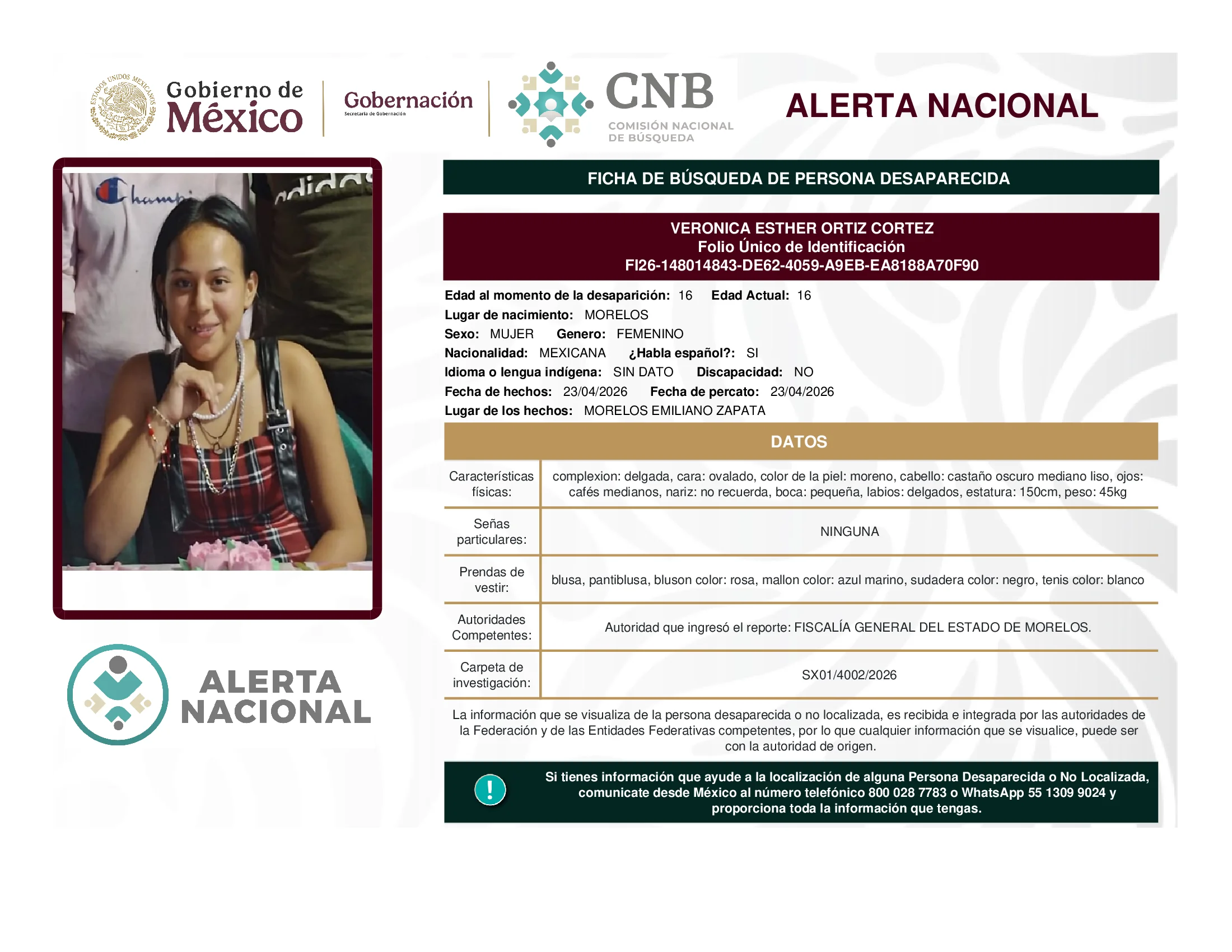 Veronica Esther Ortiz Cortez